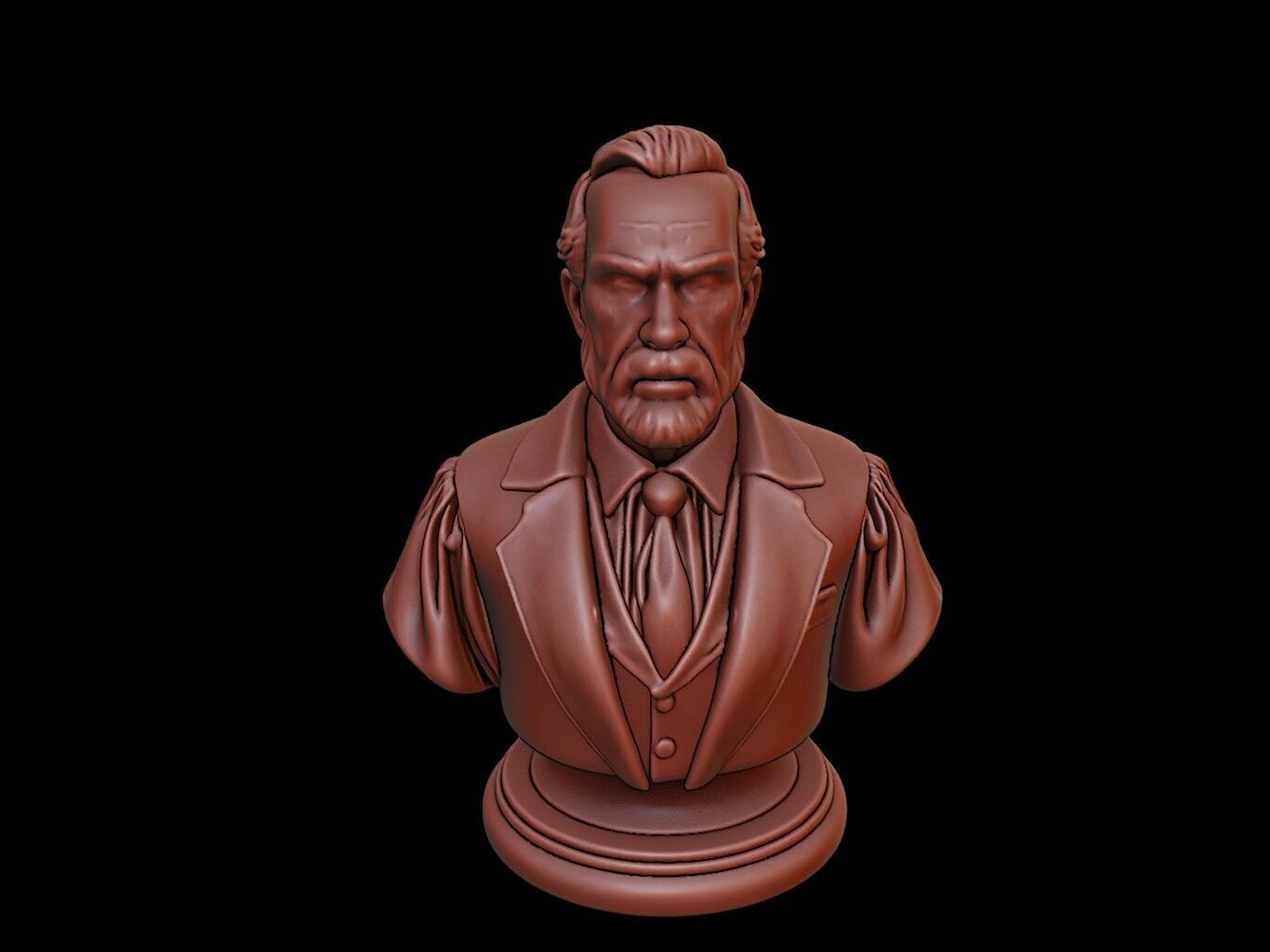 Judge Bust 3D print model_1