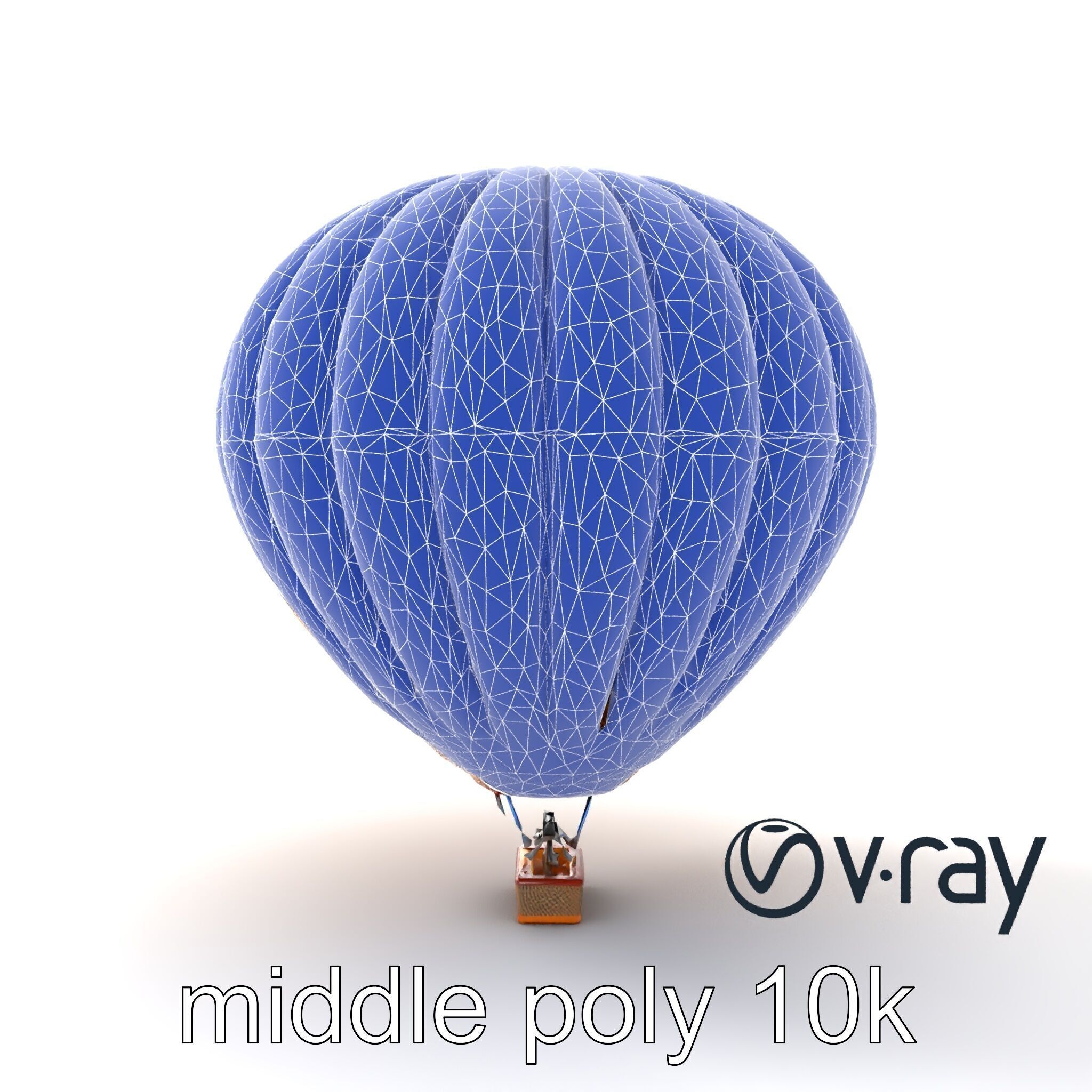Double-Chambered Hot Air Balloon model pack Low-poly 3D model_11