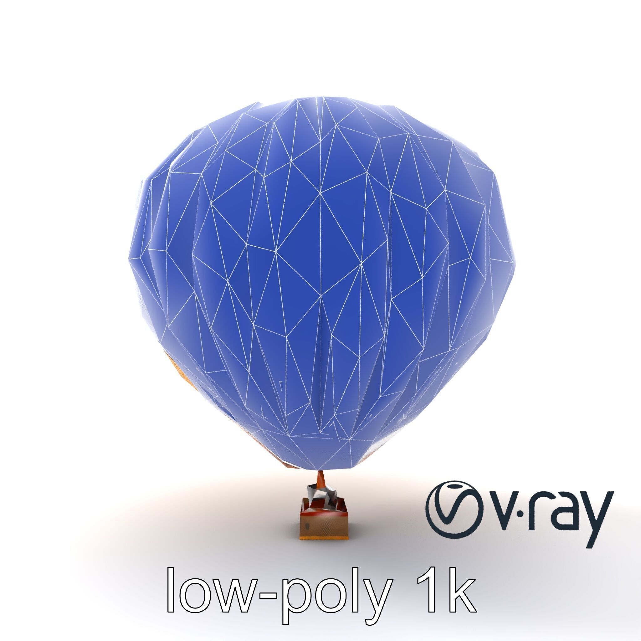Double-Chambered Hot Air Balloon model pack Low-poly 3D model_24