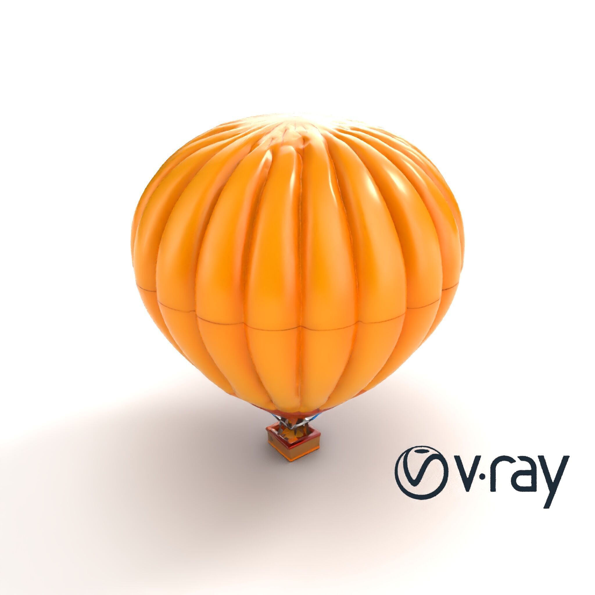 Double-Chambered Hot Air Balloon model pack Low-poly 3D model_9