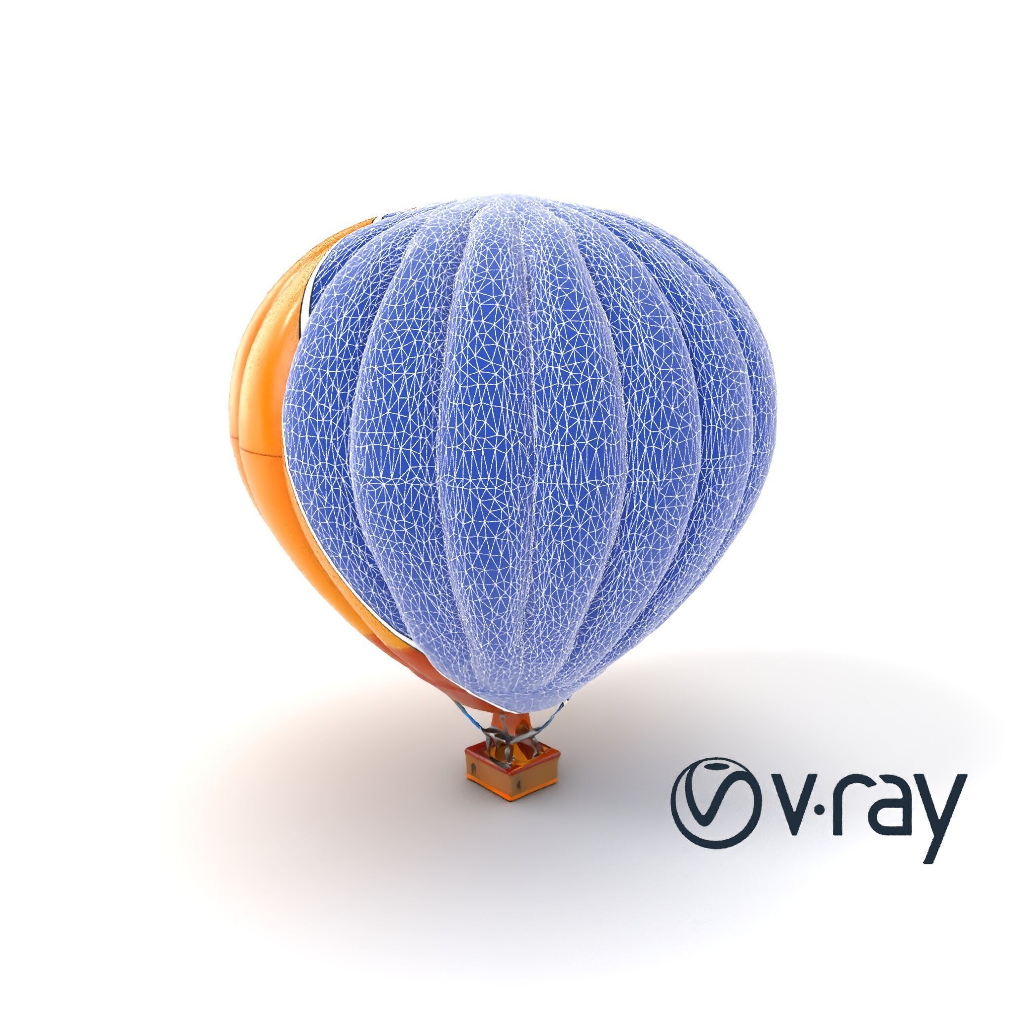 Double-Chambered Hot Air Balloon model pack Low-poly 3D model_31