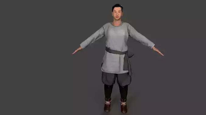 farmer avatar Low-poly 3D model