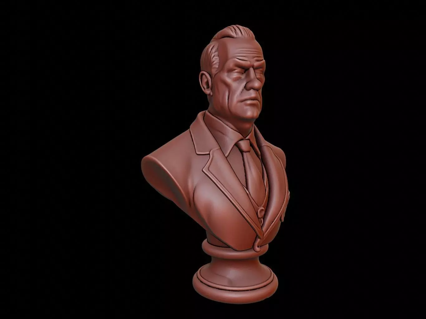 Judge Bust 3D print model_0