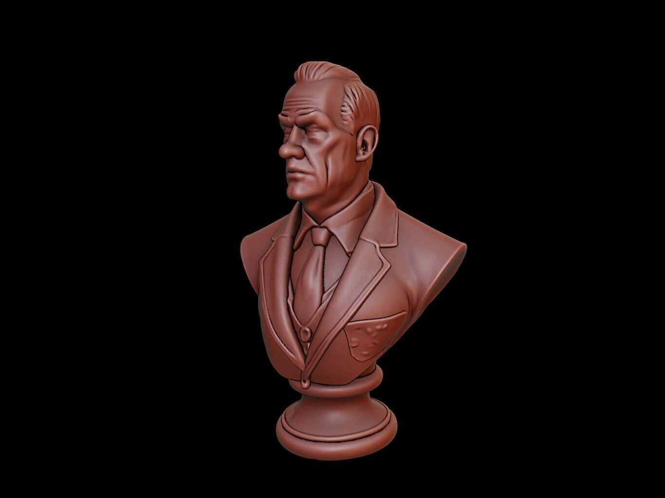 Judge Bust 3D print model_2