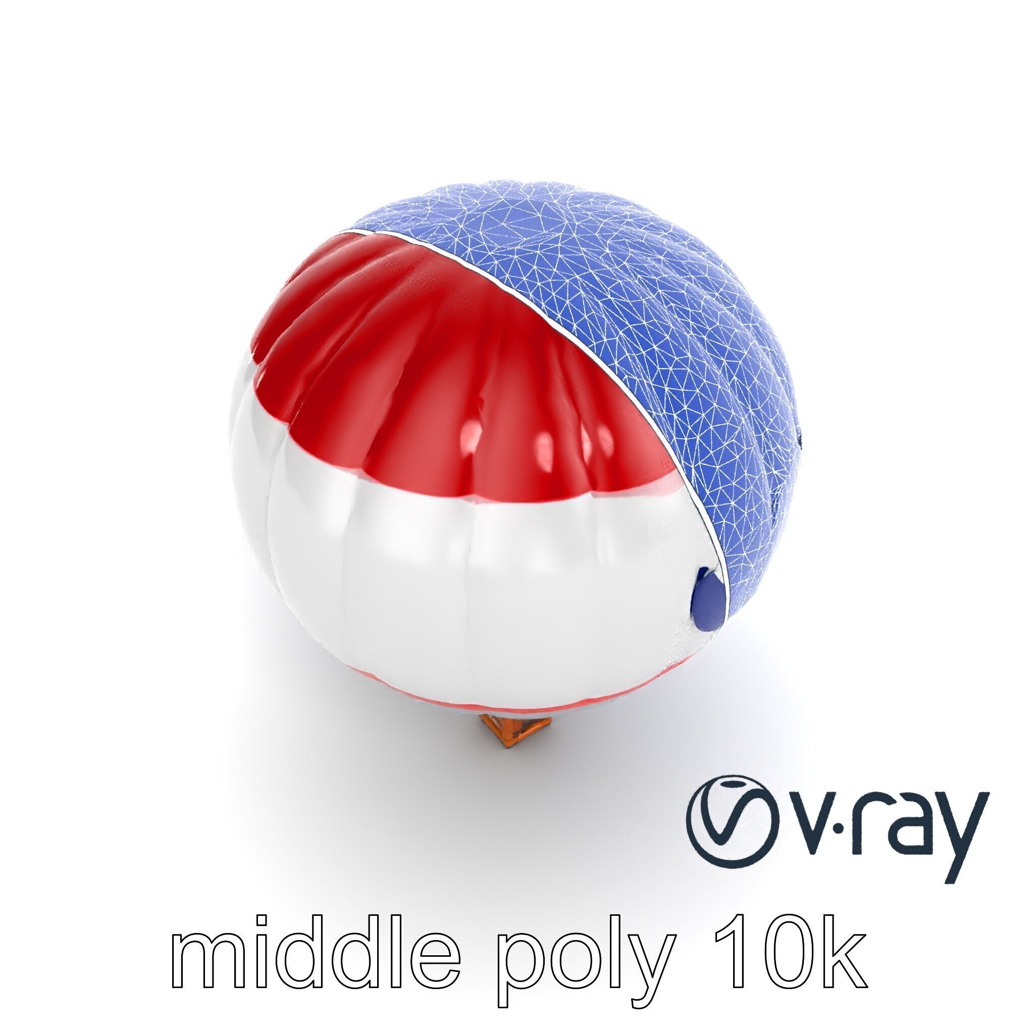 Giant Advertising Balloon with Logo model pack Low-poly 3D model_22