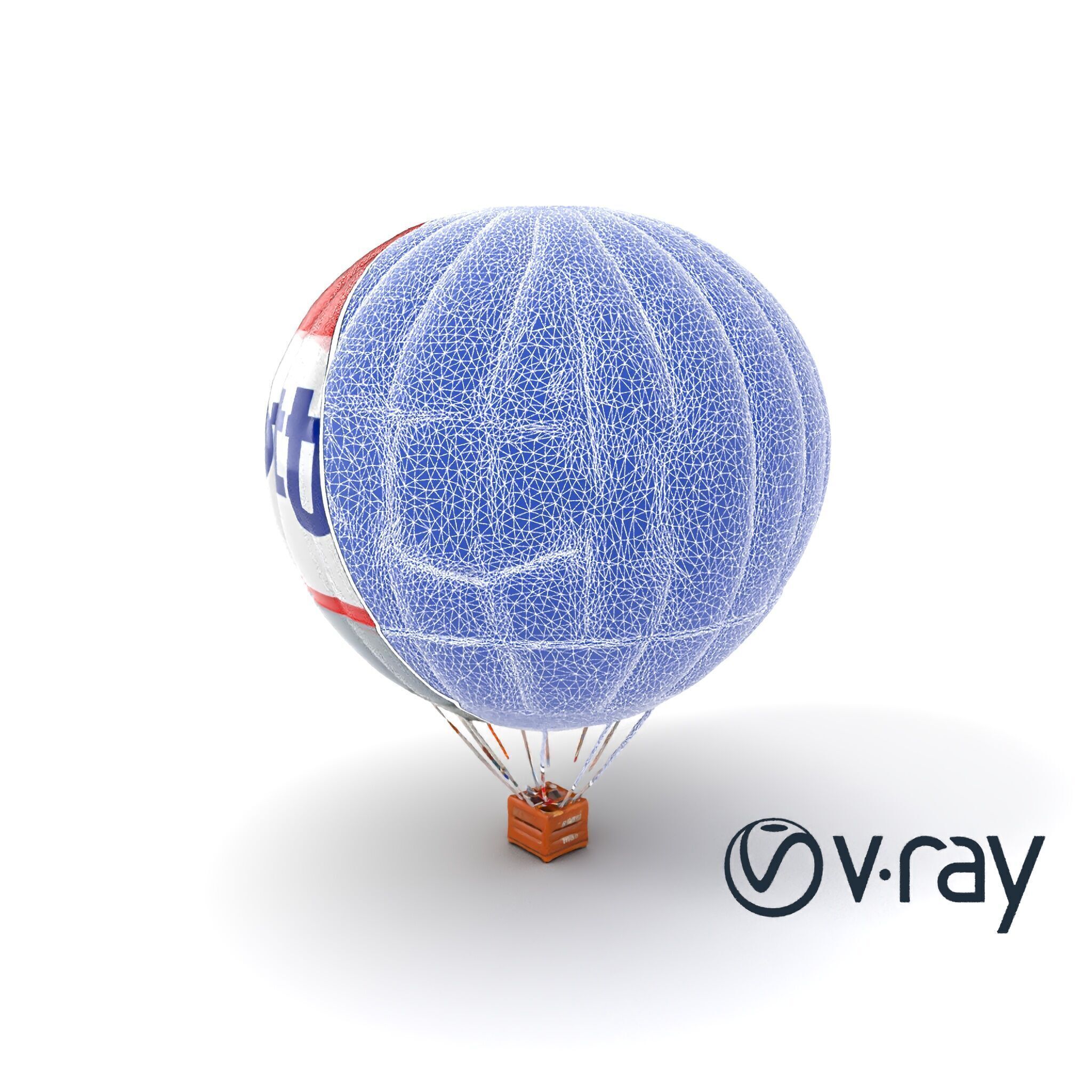 Giant Advertising Balloon with Logo model pack Low-poly 3D model_24