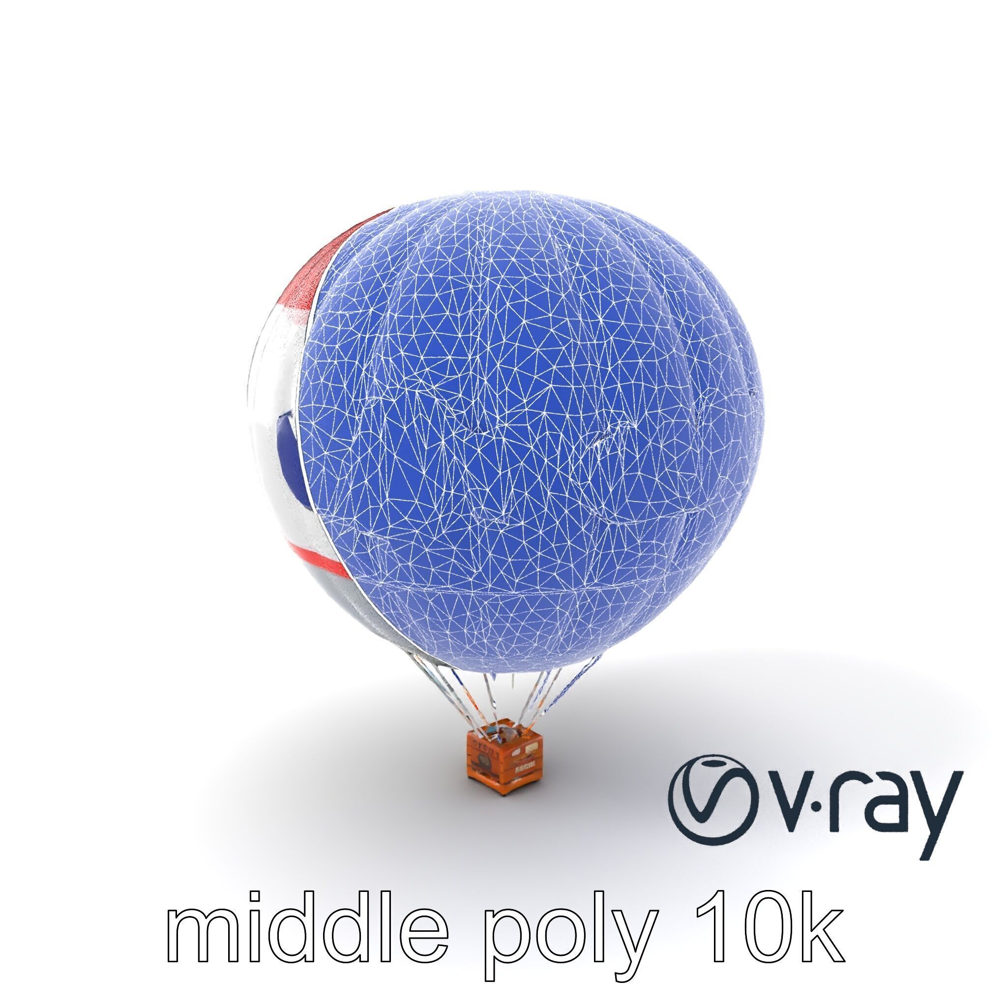 Giant Advertising Balloon with Logo model pack Low-poly 3D model_23