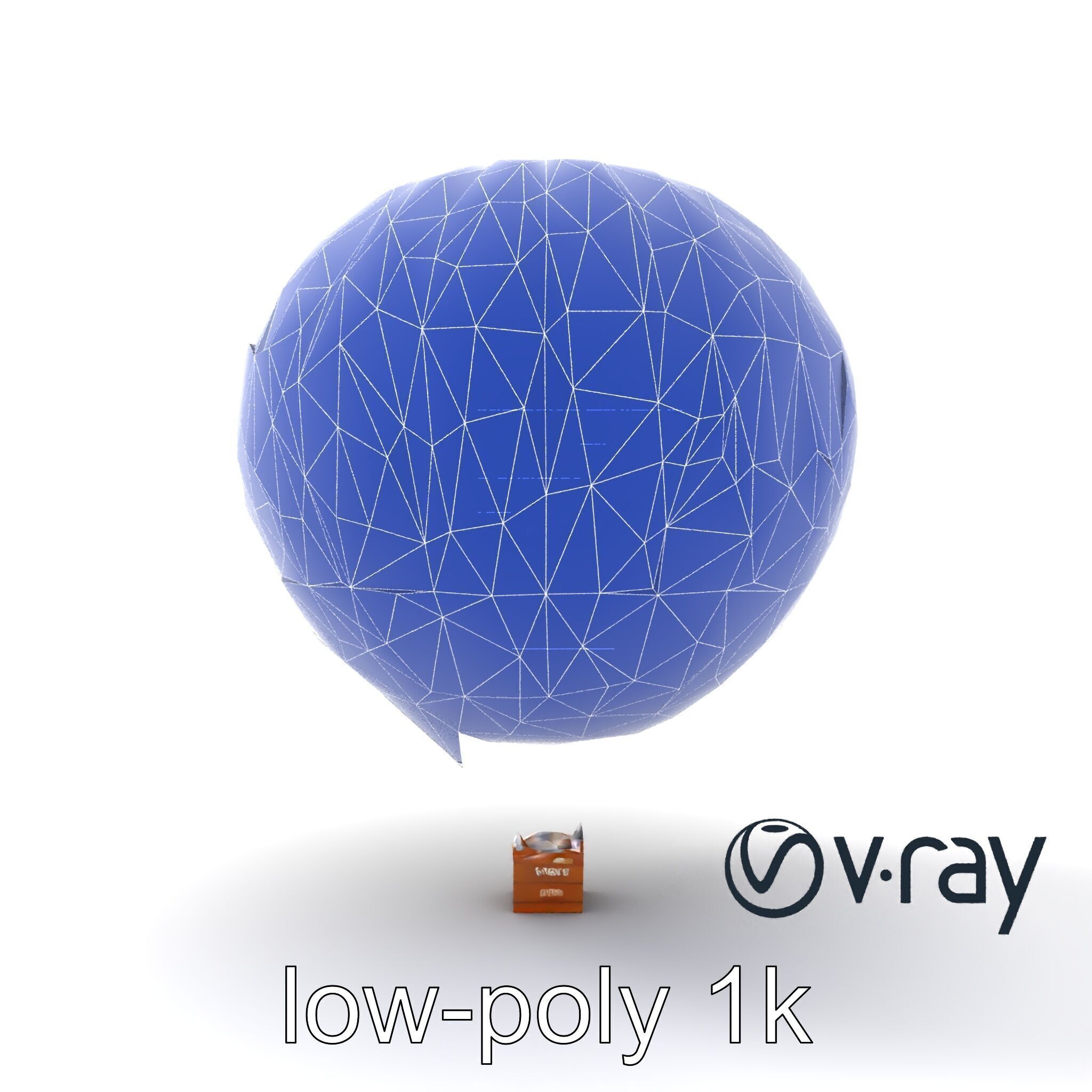 Giant Advertising Balloon with Logo model pack Low-poly 3D model_19