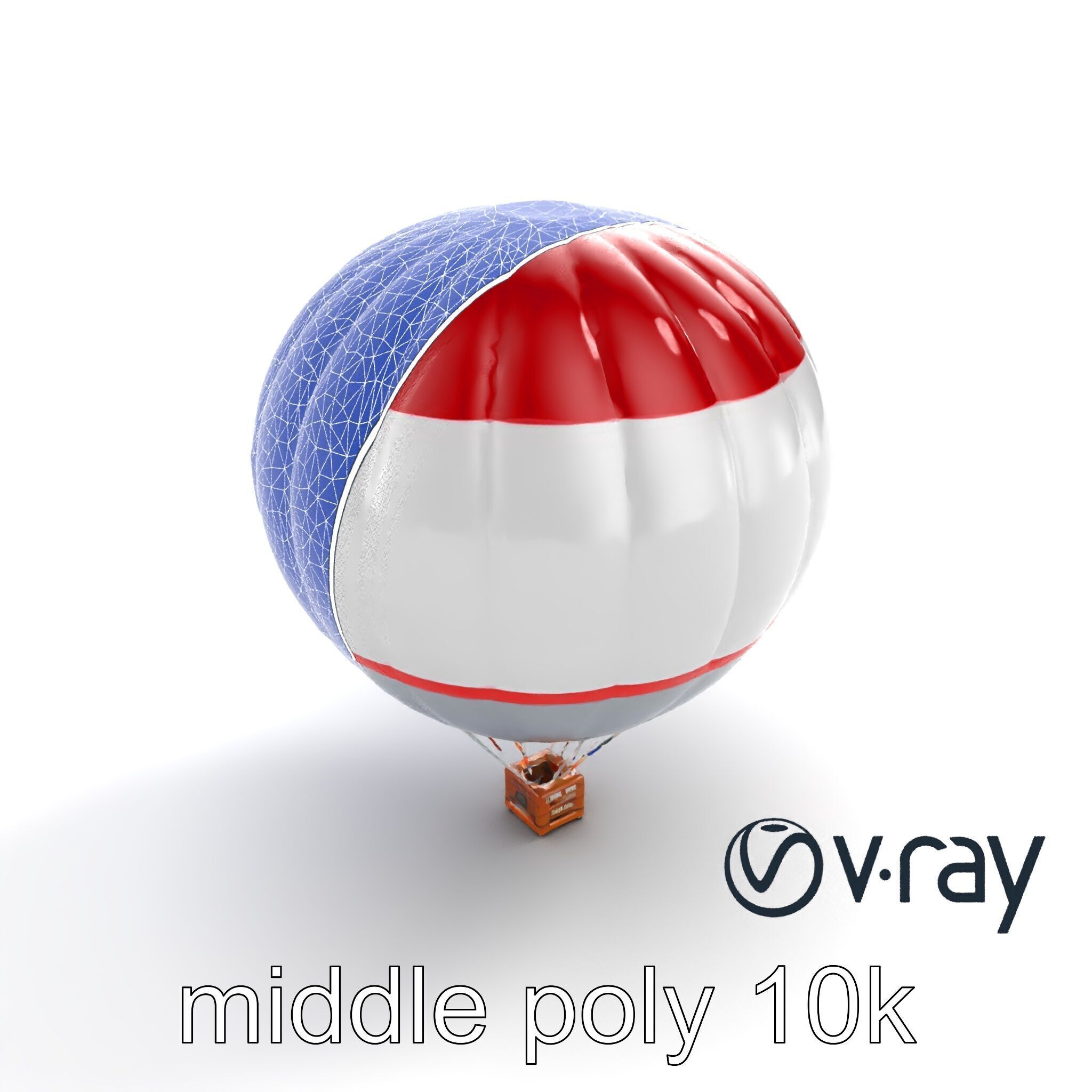 Giant Advertising Balloon with Logo model pack Low-poly 3D model_15