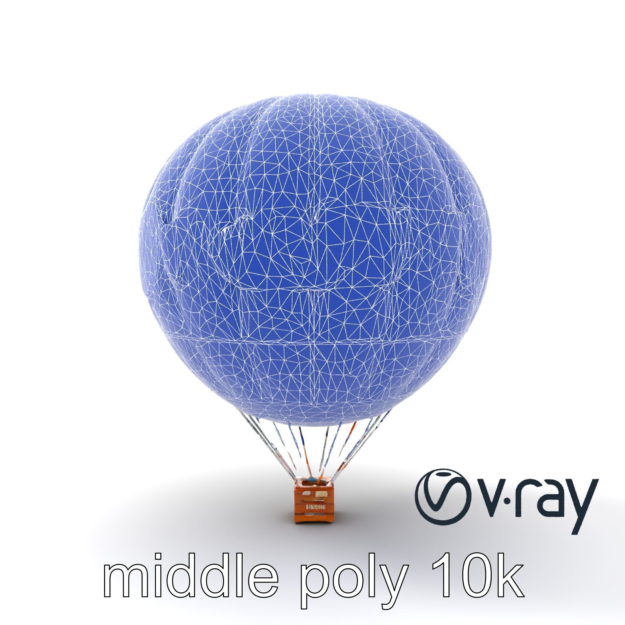 Giant Advertising Balloon with Logo model pack Low-poly 3D model_30