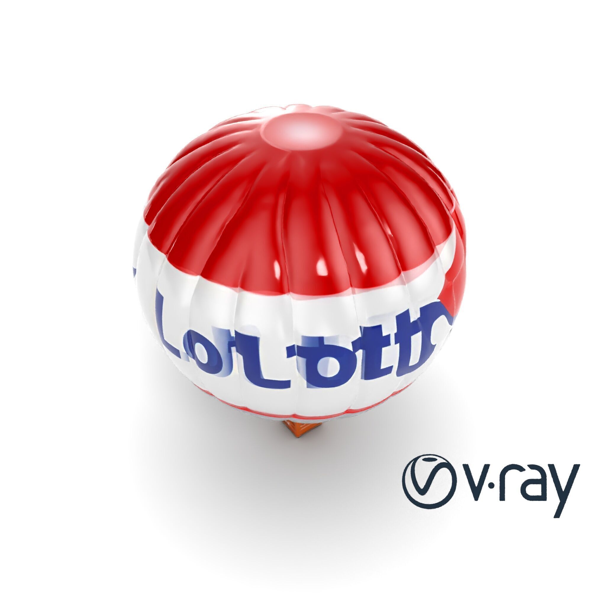 Giant Advertising Balloon with Logo model pack Low-poly 3D model_14