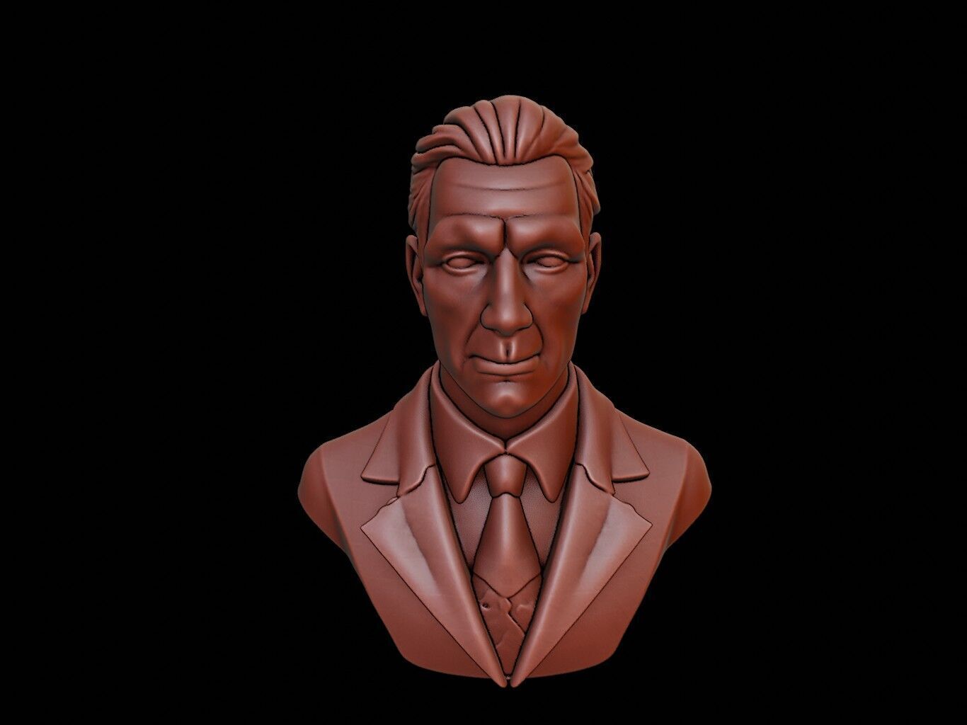 Lawyer Bust 3D print model_1
