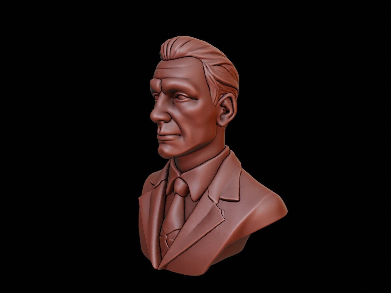 Lawyer Bust 3D print model_2