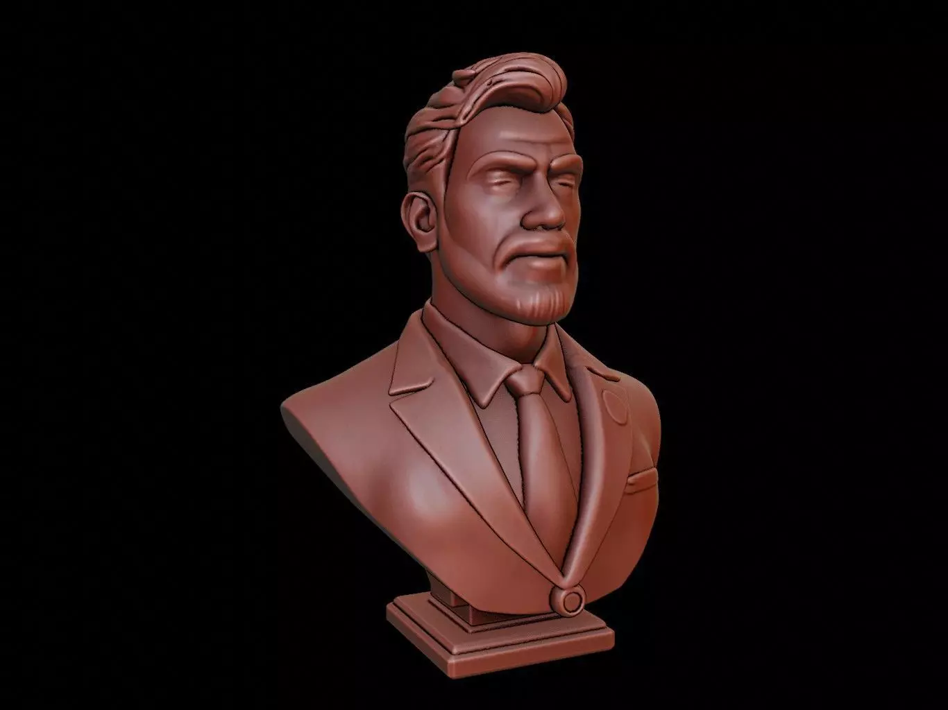 Lawyer Bust 3D print model