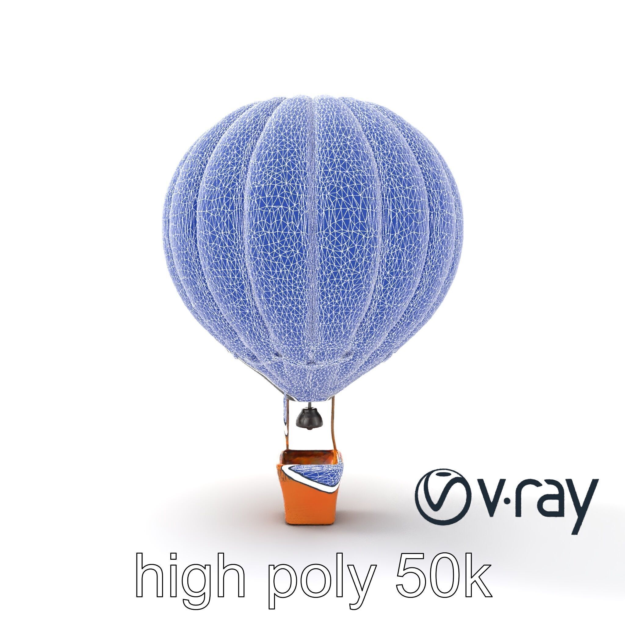 Artistic Mosaic Balloon model pack with stained-glass effect Low-poly 3D model_26