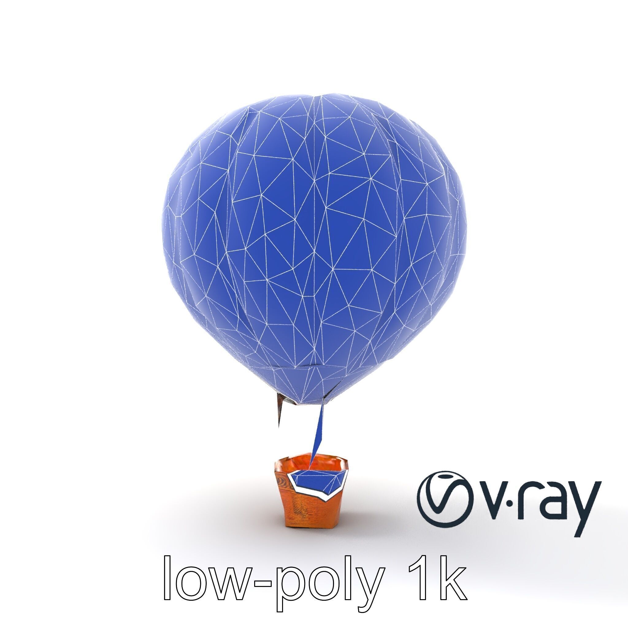 Artistic Mosaic Balloon model pack with stained-glass effect Low-poly 3D model_25