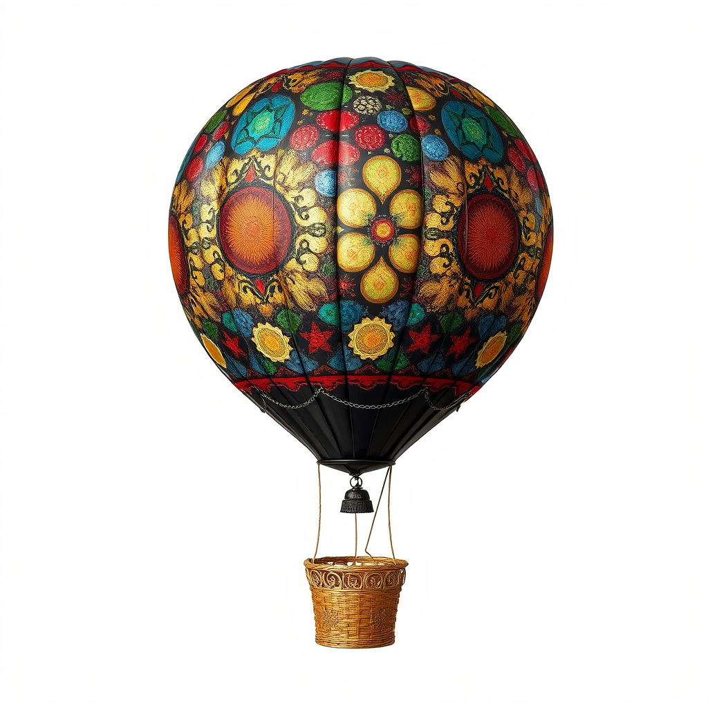 Artistic Mosaic Balloon model pack with stained-glass effect Low-poly 3D model_3