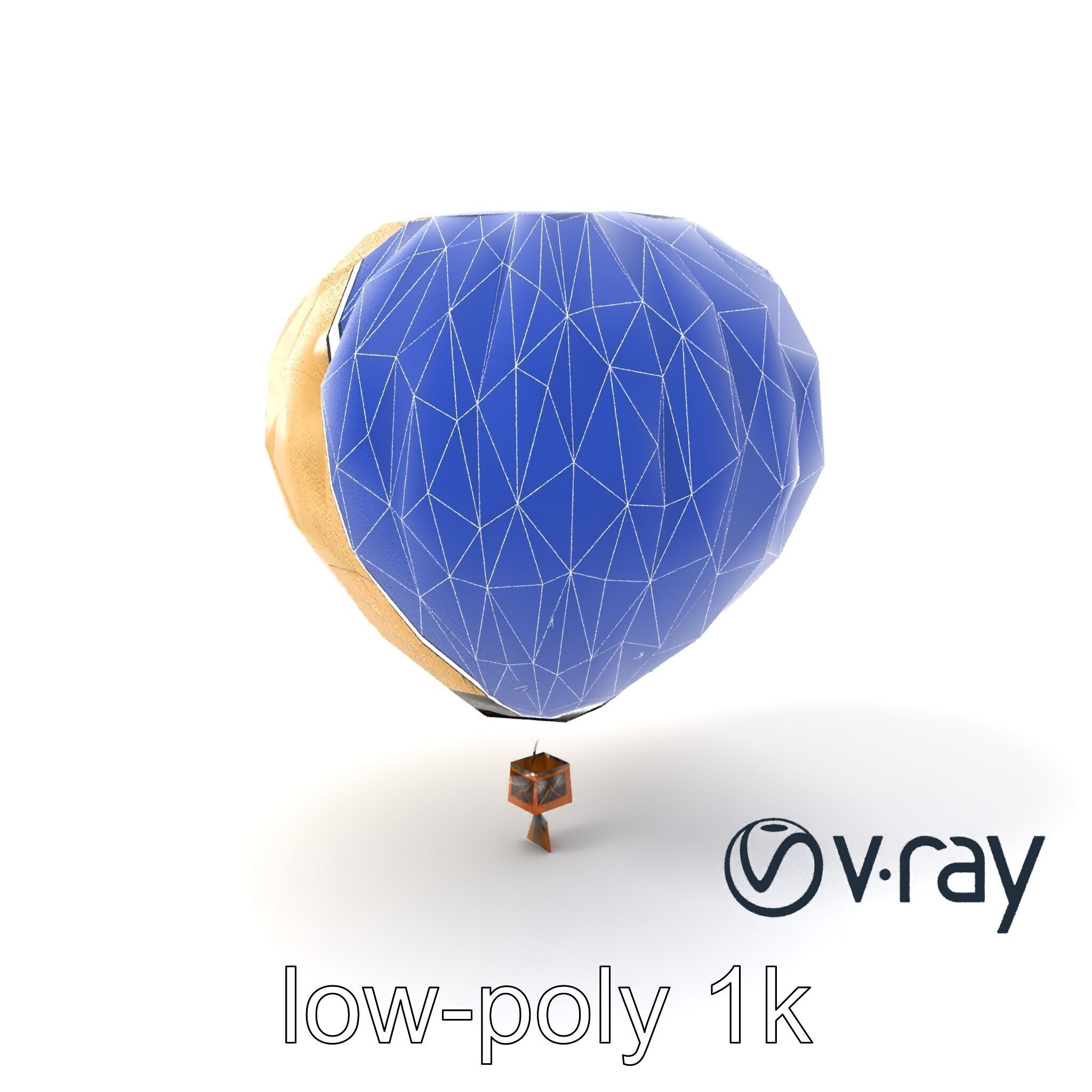 Weather Research Balloon 3D Model Pack Low-poly 3D model_8