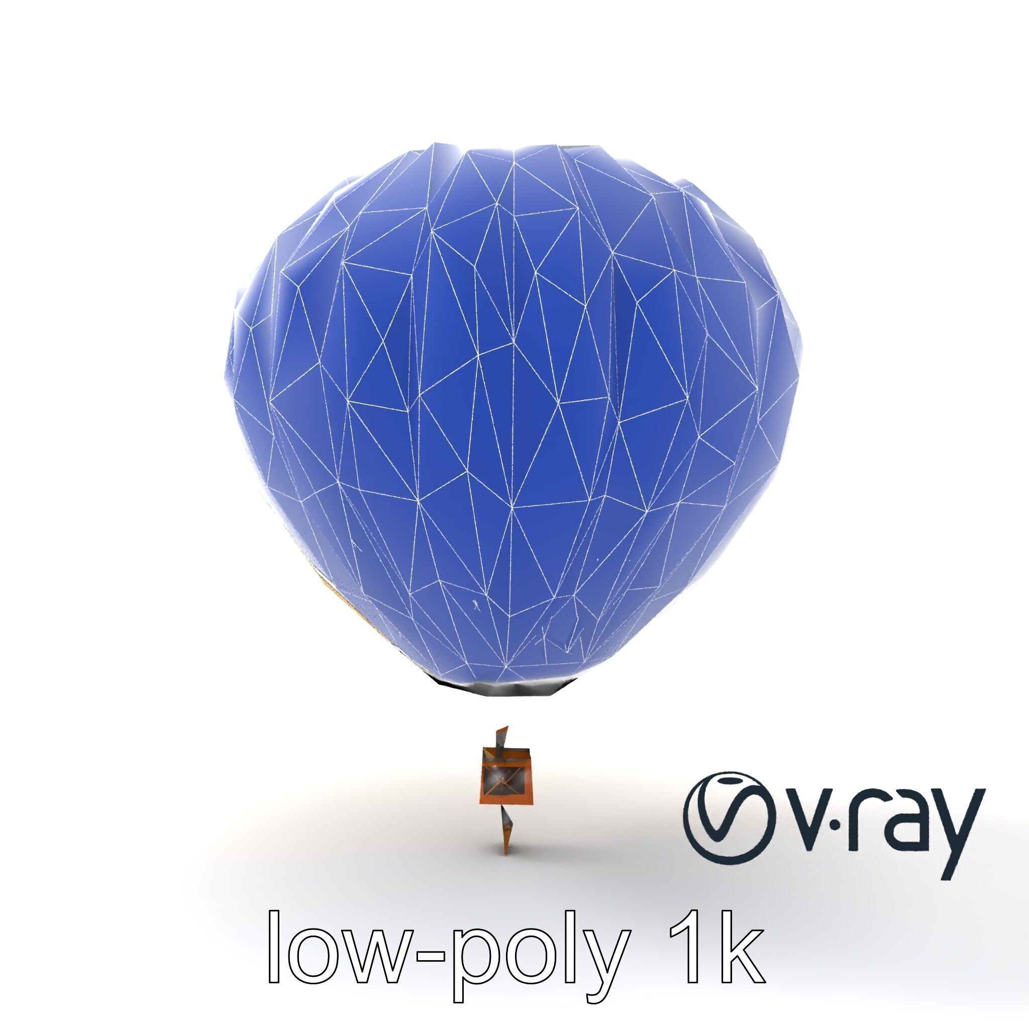 Weather Research Balloon 3D Model Pack Low-poly 3D model_31