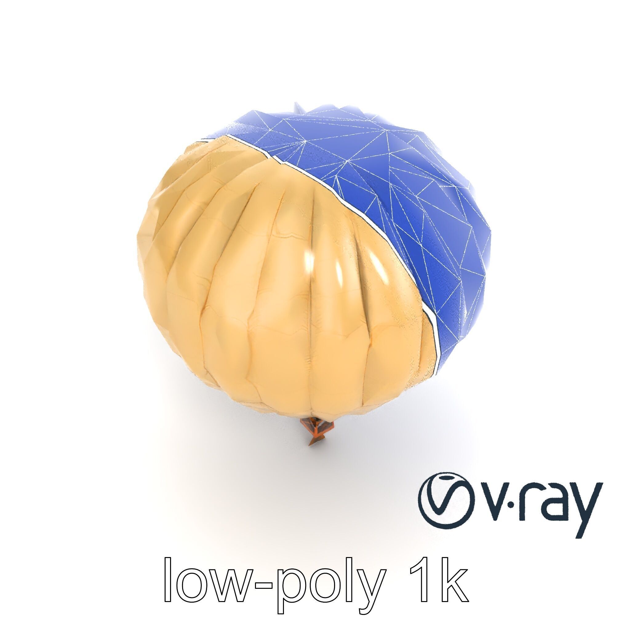 Weather Research Balloon 3D Model Pack Low-poly 3D model_22
