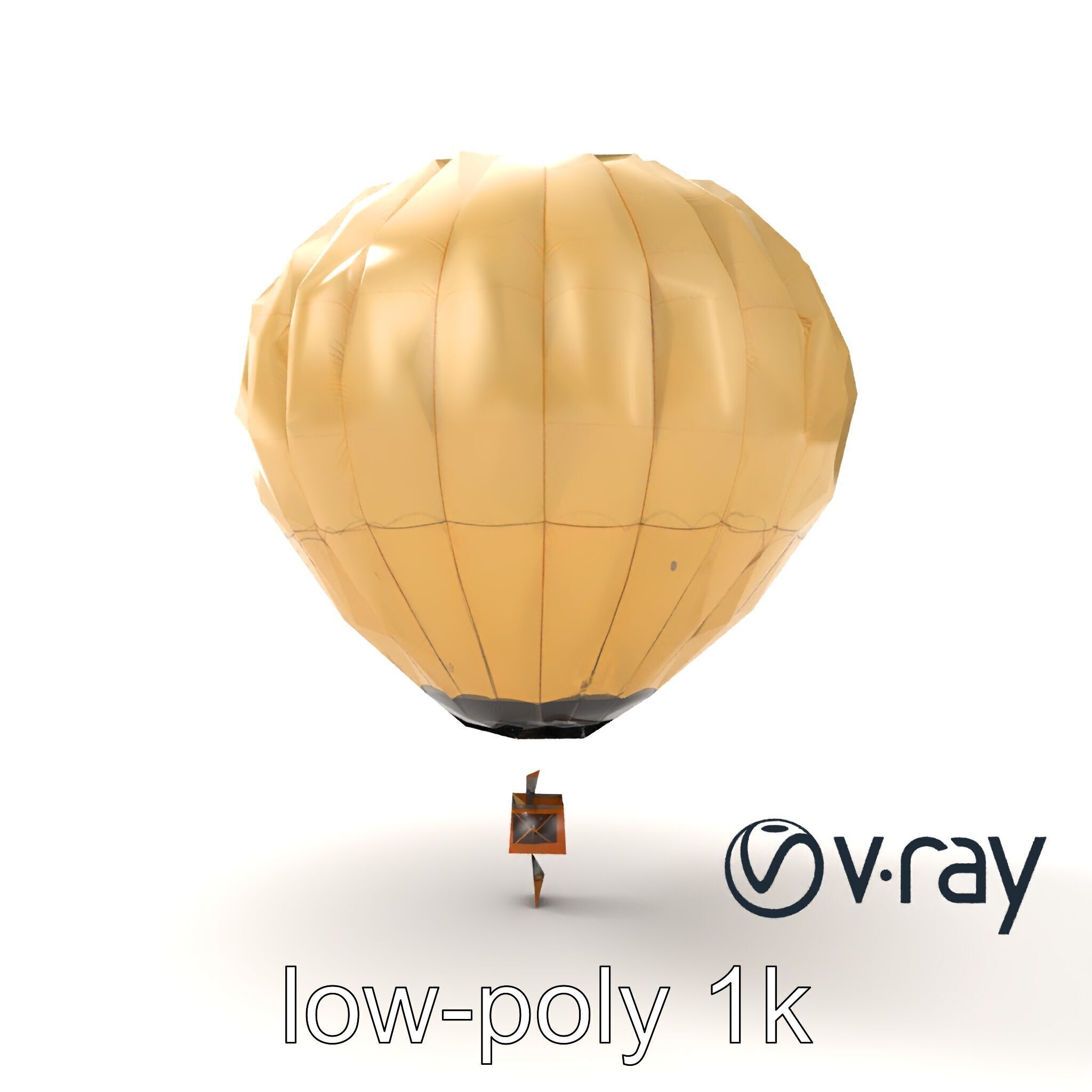 Weather Research Balloon 3D Model Pack Low-poly 3D model_19