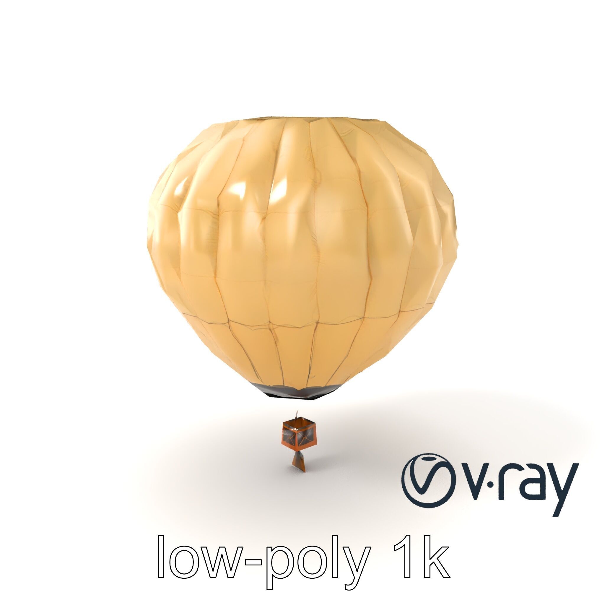 Weather Research Balloon 3D Model Pack Low-poly 3D model_2