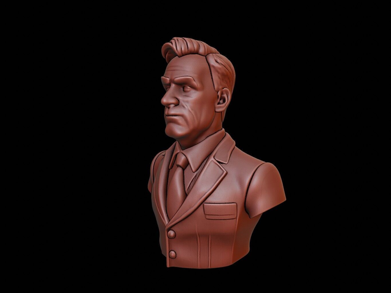 Mayor Bust 3D print model_2