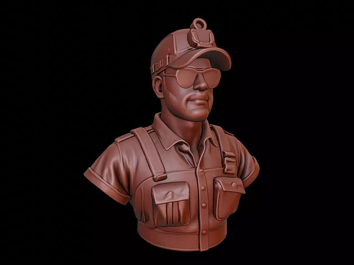 Mechanic Bust 3D print model_0