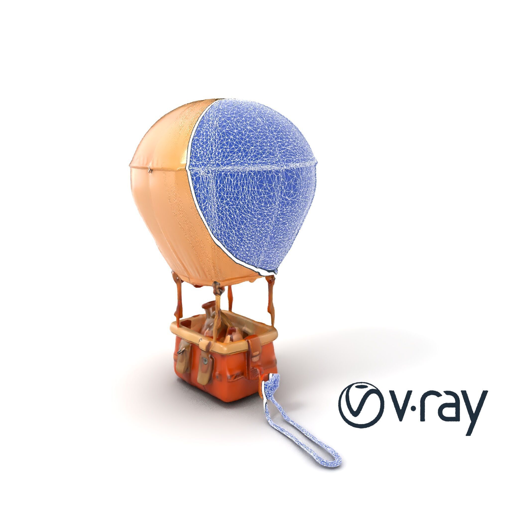 Desert Expedition Balloon model pack Low-poly 3D model_20