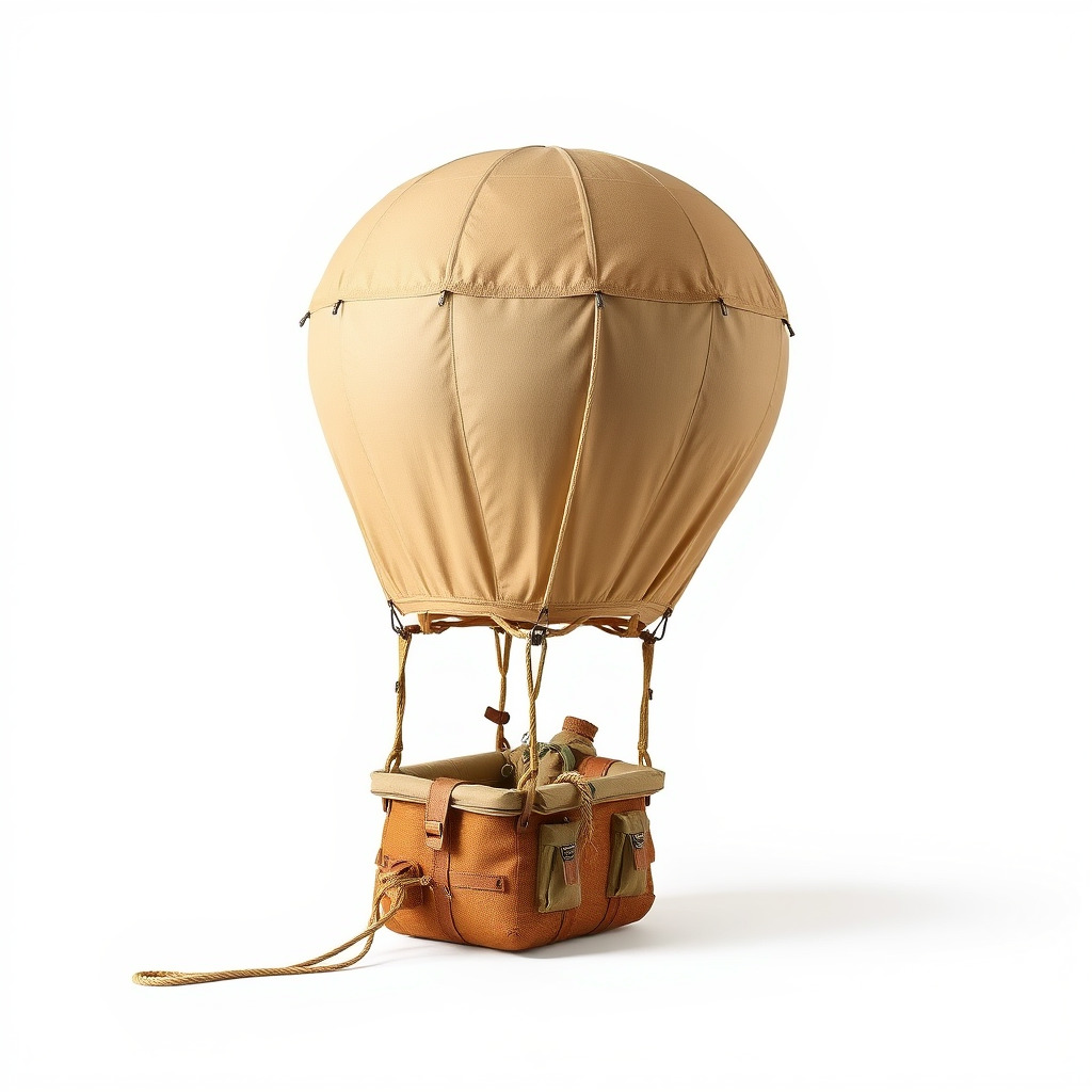 Desert Expedition Balloon model pack Low-poly 3D model_3