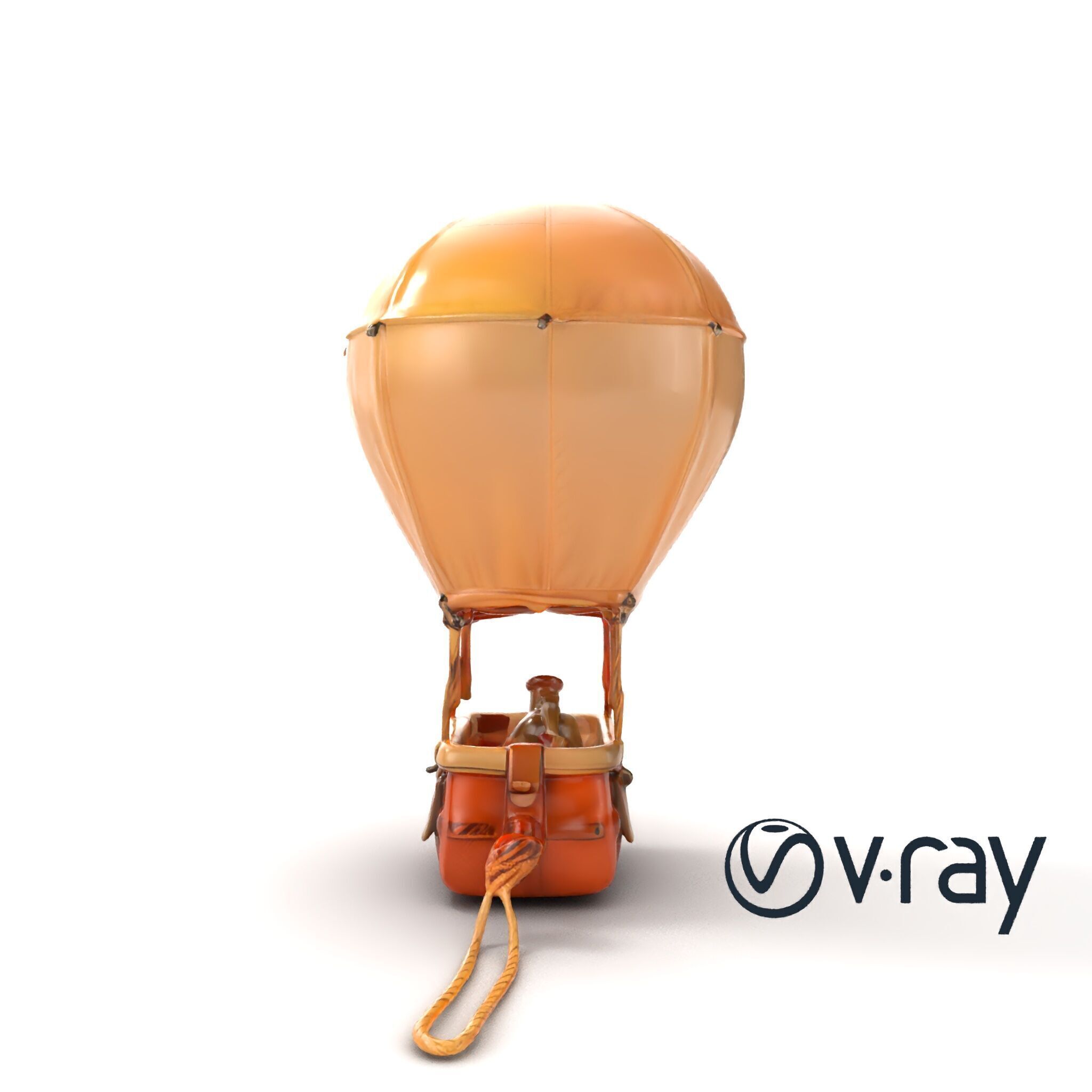 Desert Expedition Balloon model pack Low-poly 3D model_13