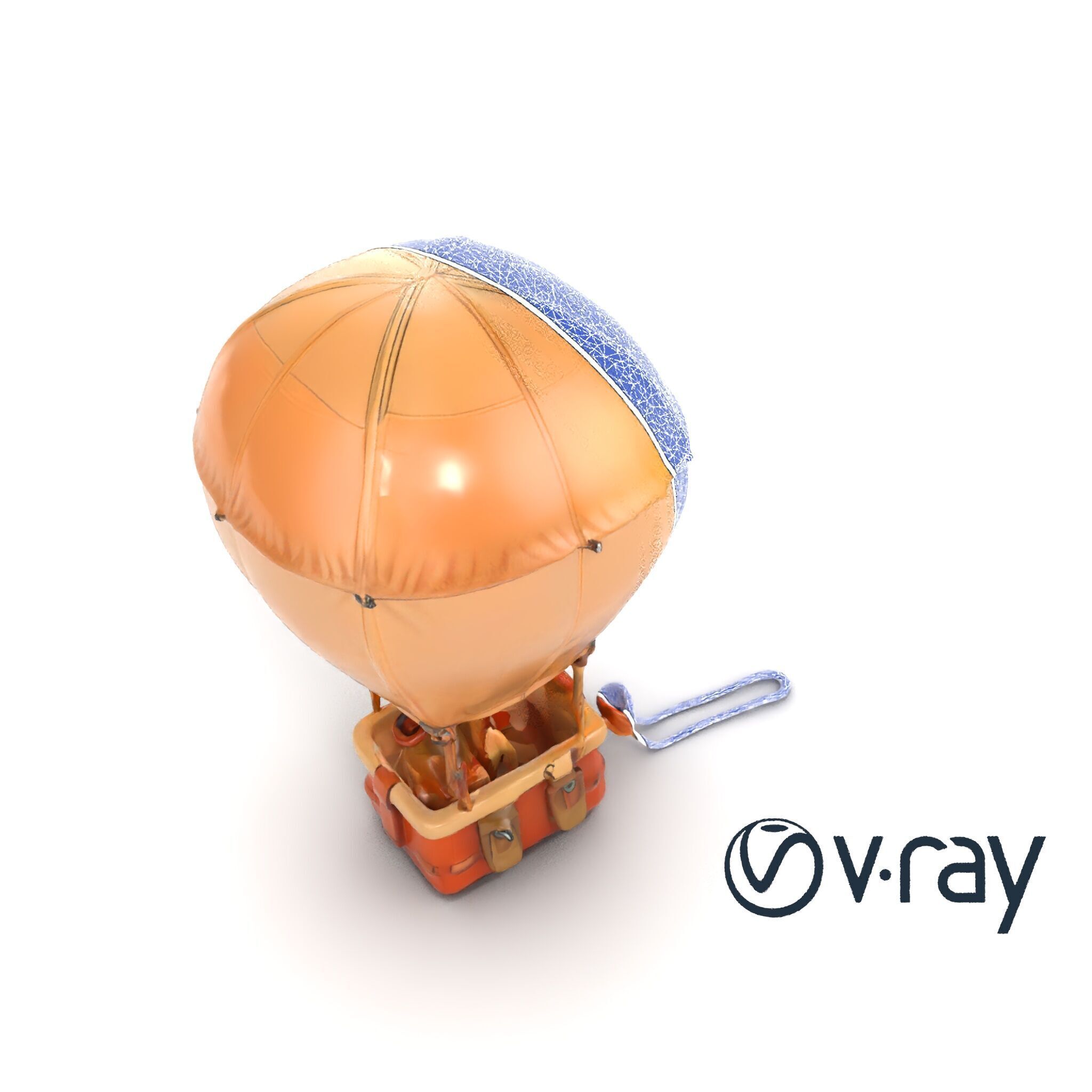 Desert Expedition Balloon model pack Low-poly 3D model_31