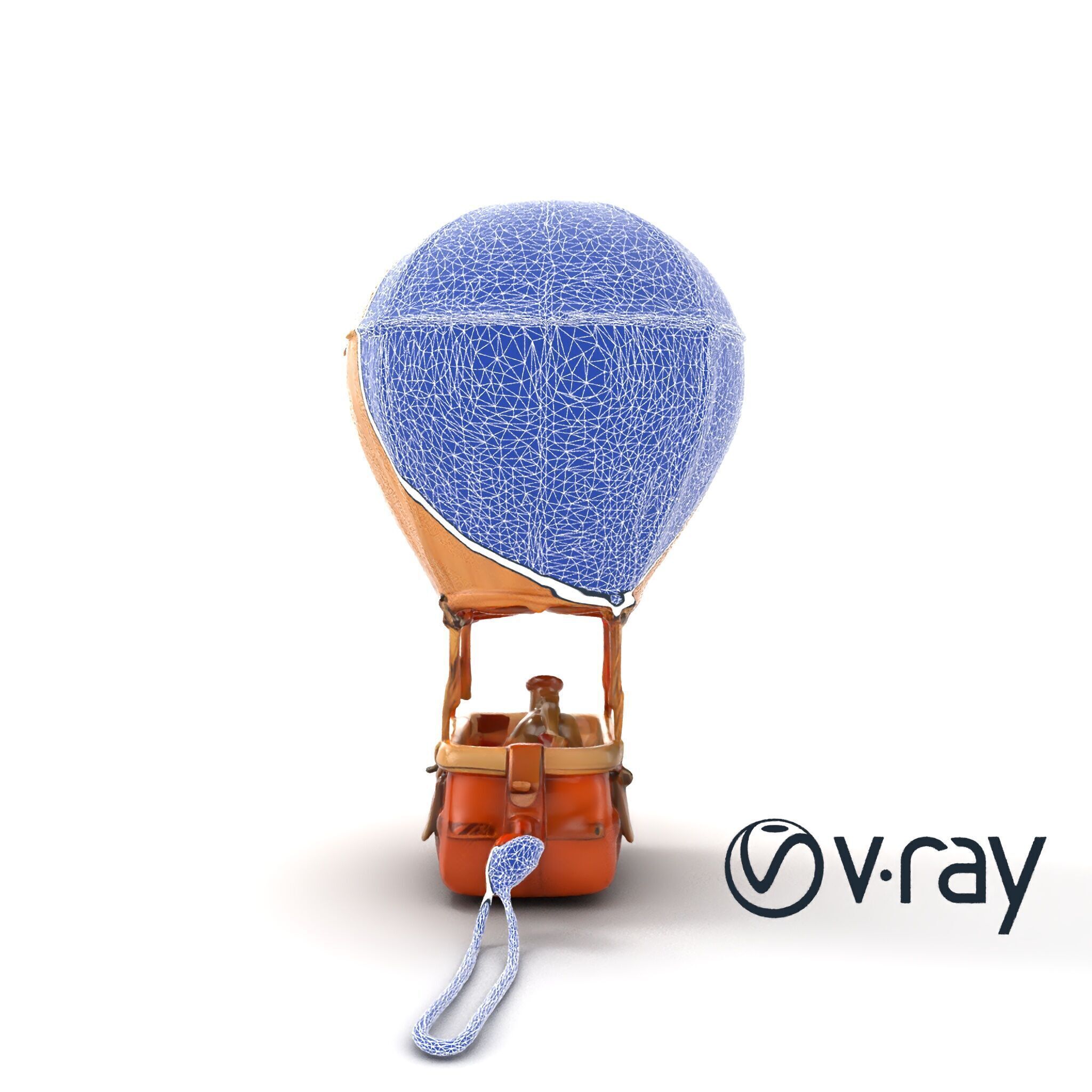 Desert Expedition Balloon model pack Low-poly 3D model_19