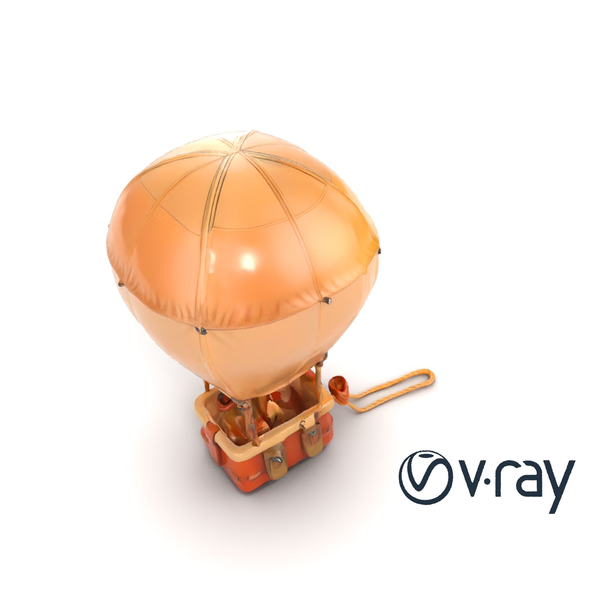 Desert Expedition Balloon model pack Low-poly 3D model_28