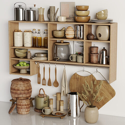 kitchen accessories 05 Low-poly 3D model 3