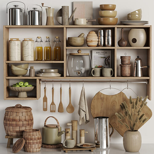 kitchen accessories 05 Low-poly 3D model 2
