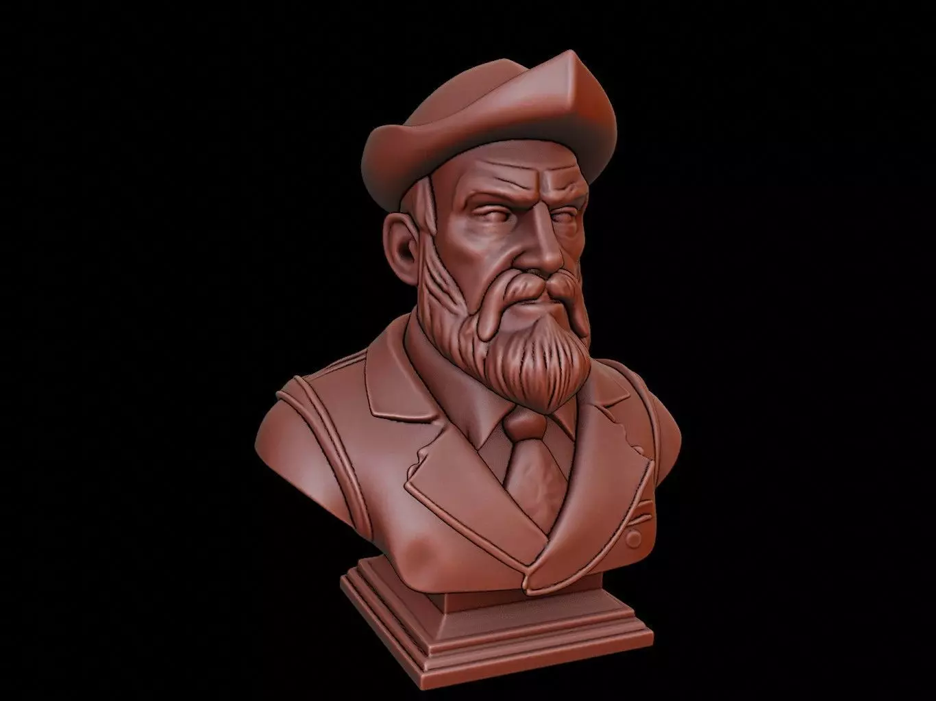 Merchant Bust 3D print model