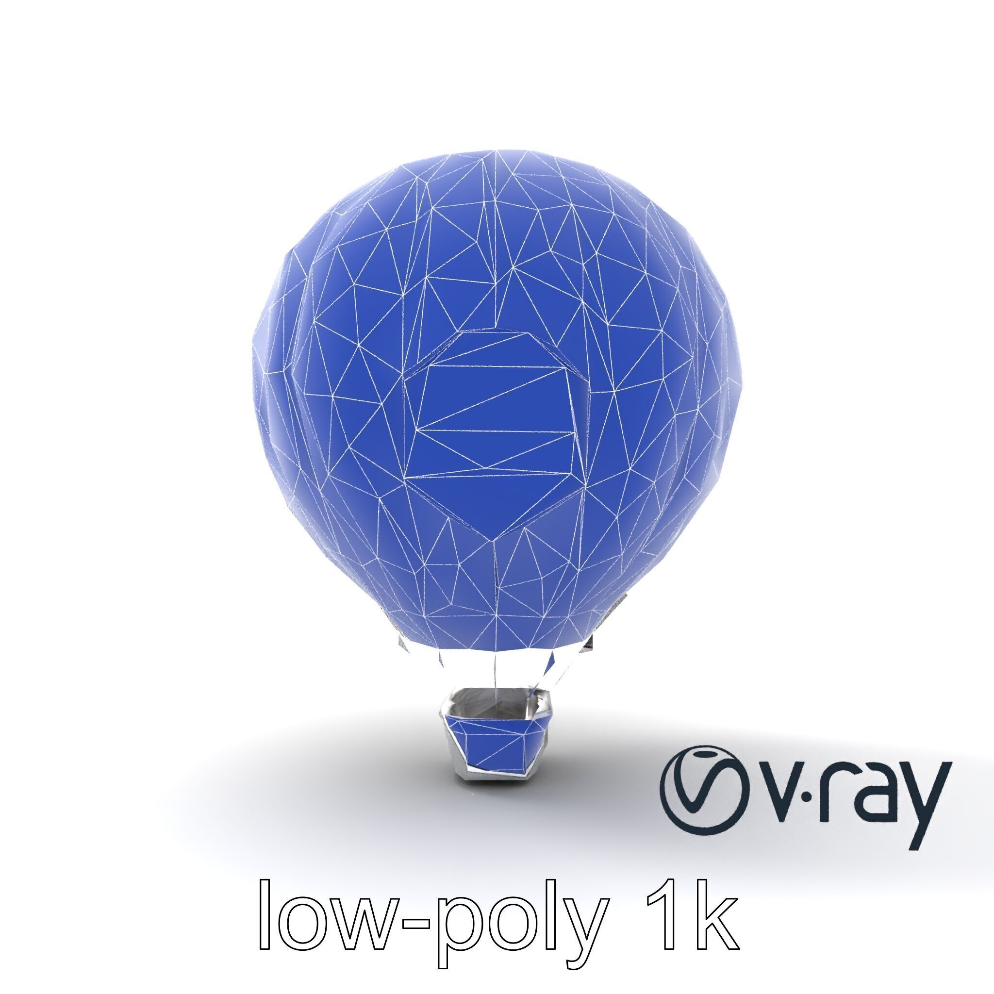 Futuristic Silver Balloon Holo Navigation model pack Low-poly 3D model_25