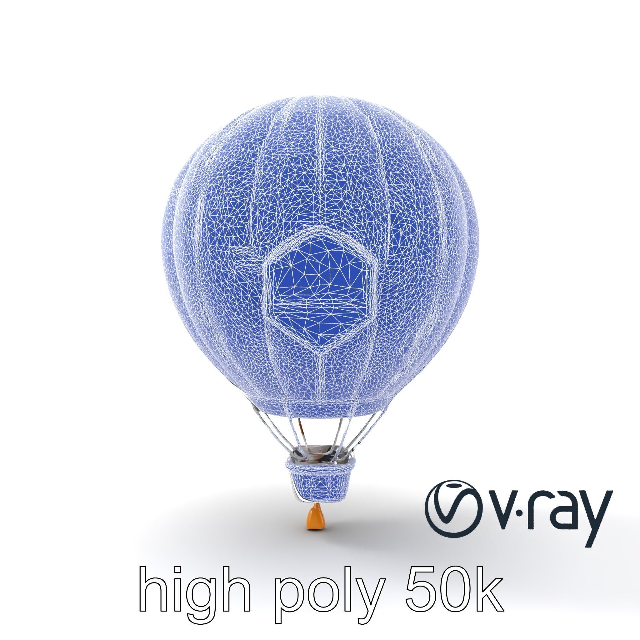 Futuristic Silver Balloon Holo Navigation model pack Low-poly 3D model_29