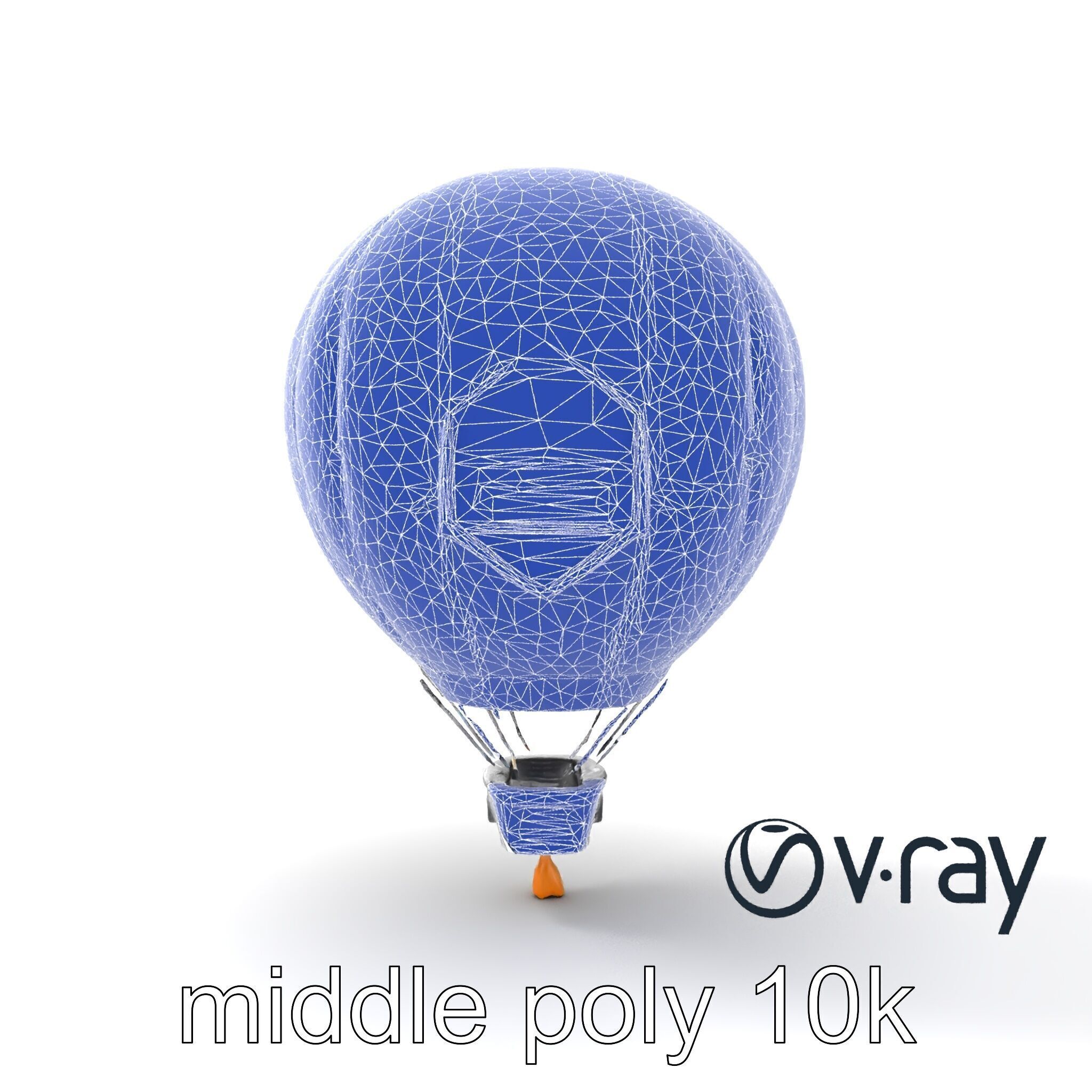 Futuristic Silver Balloon Holo Navigation model pack Low-poly 3D model_27