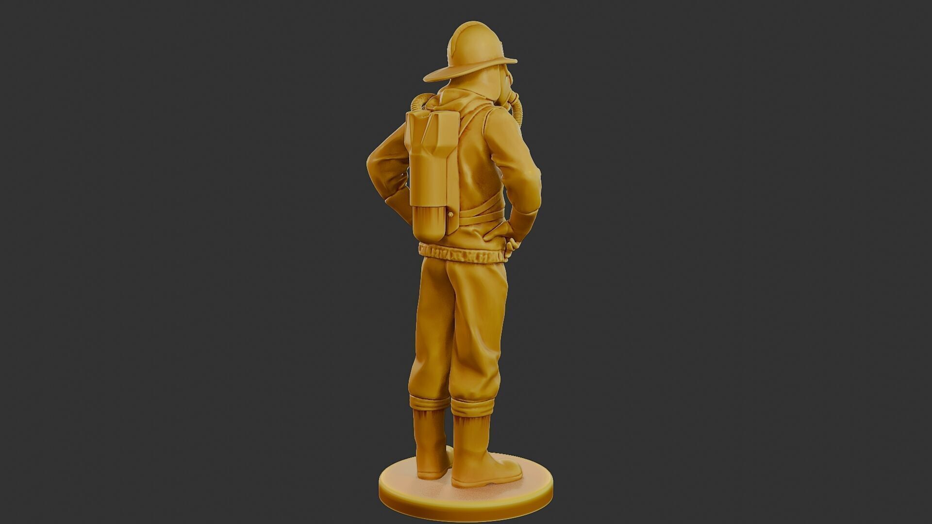 Czechoslovakian firefighter 90s 001 3D print model_7
