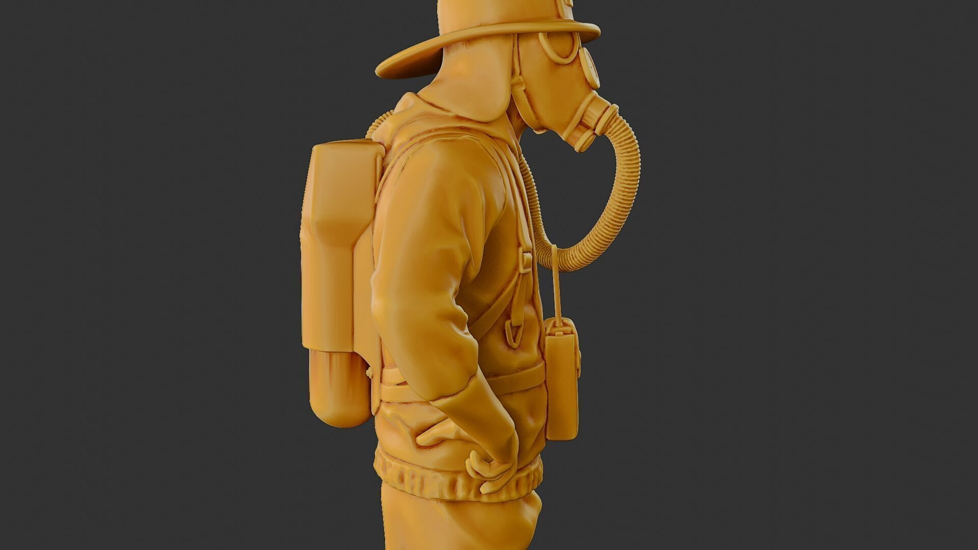 Czechoslovakian firefighter 90s 001 3D print model_20