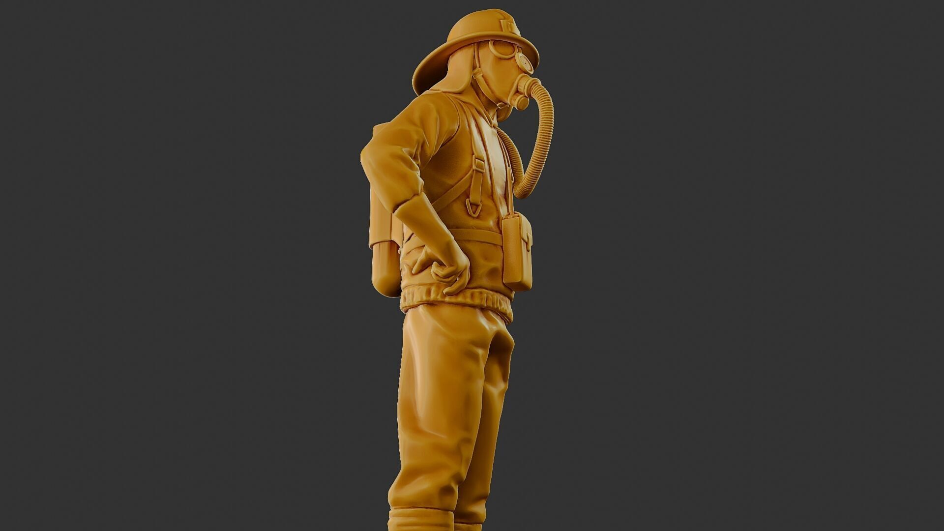 Czechoslovakian firefighter 90s 001 3D print model_29