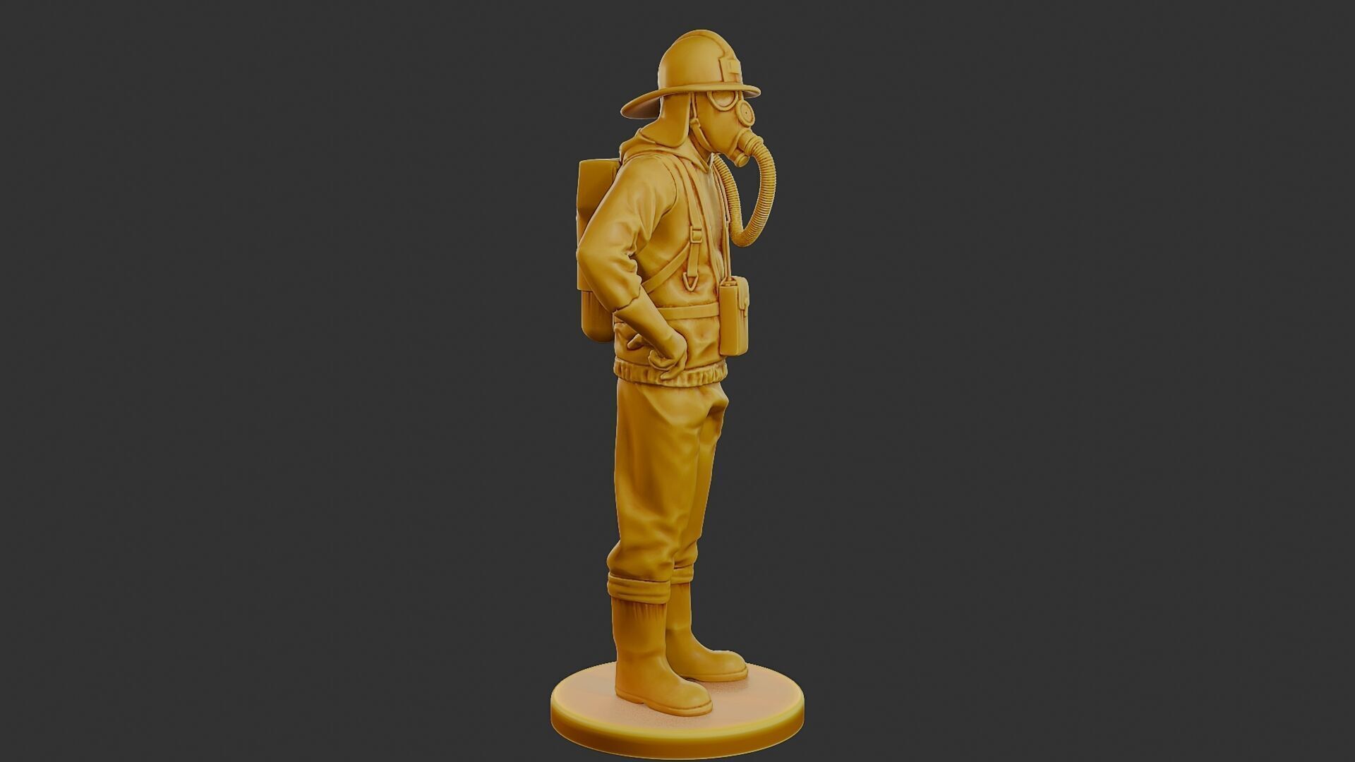 Czechoslovakian firefighter 90s 001 3D print model_9