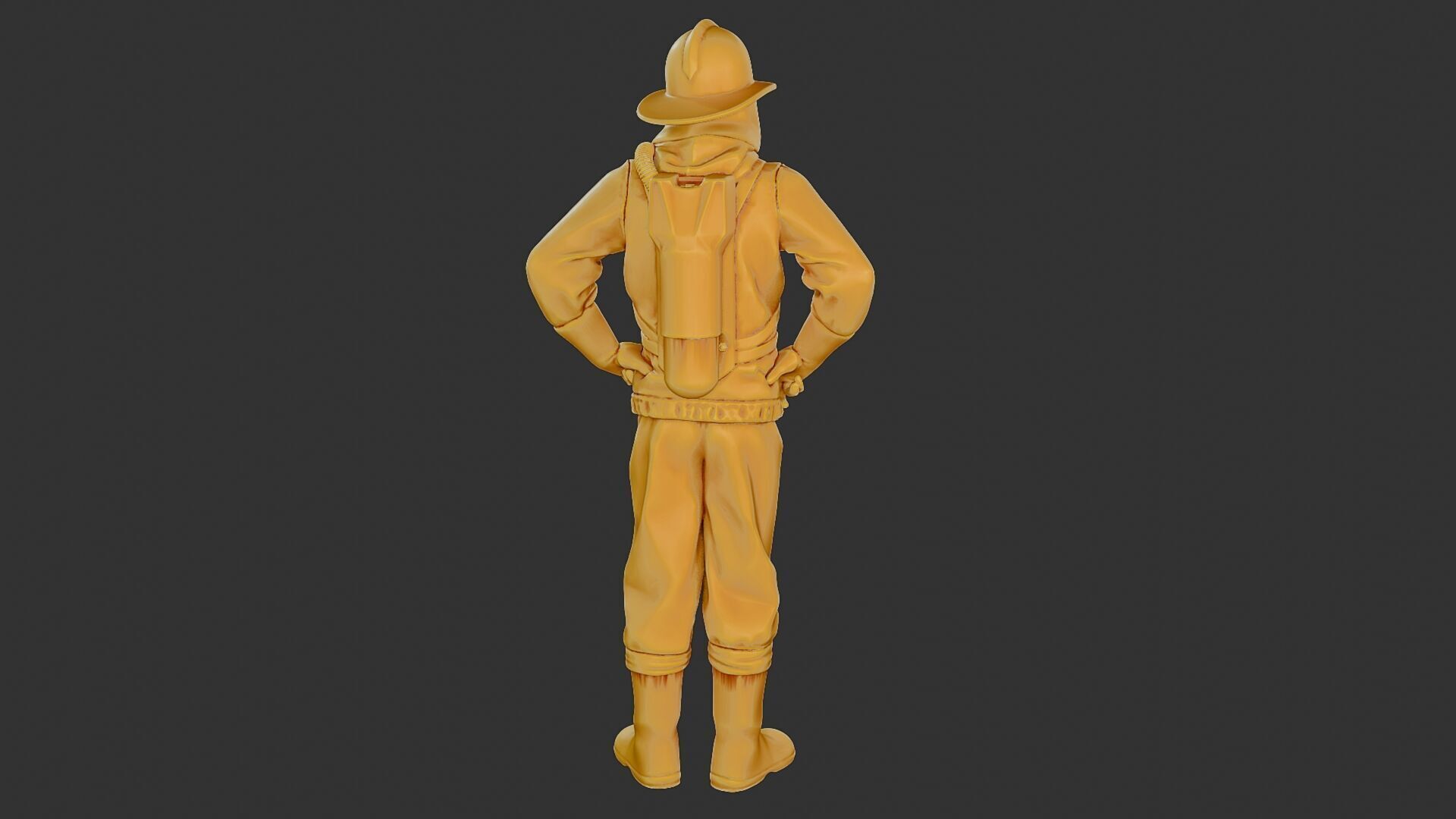Czechoslovakian firefighter 90s 001 3D print model_25