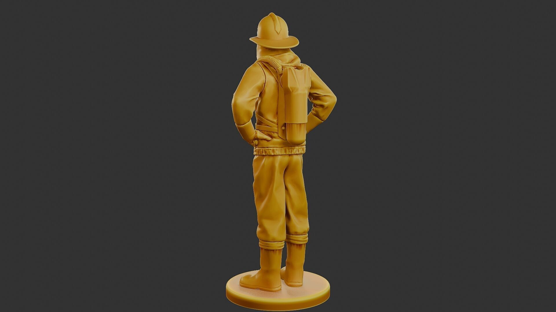 Czechoslovakian firefighter 90s 001 3D print model_5