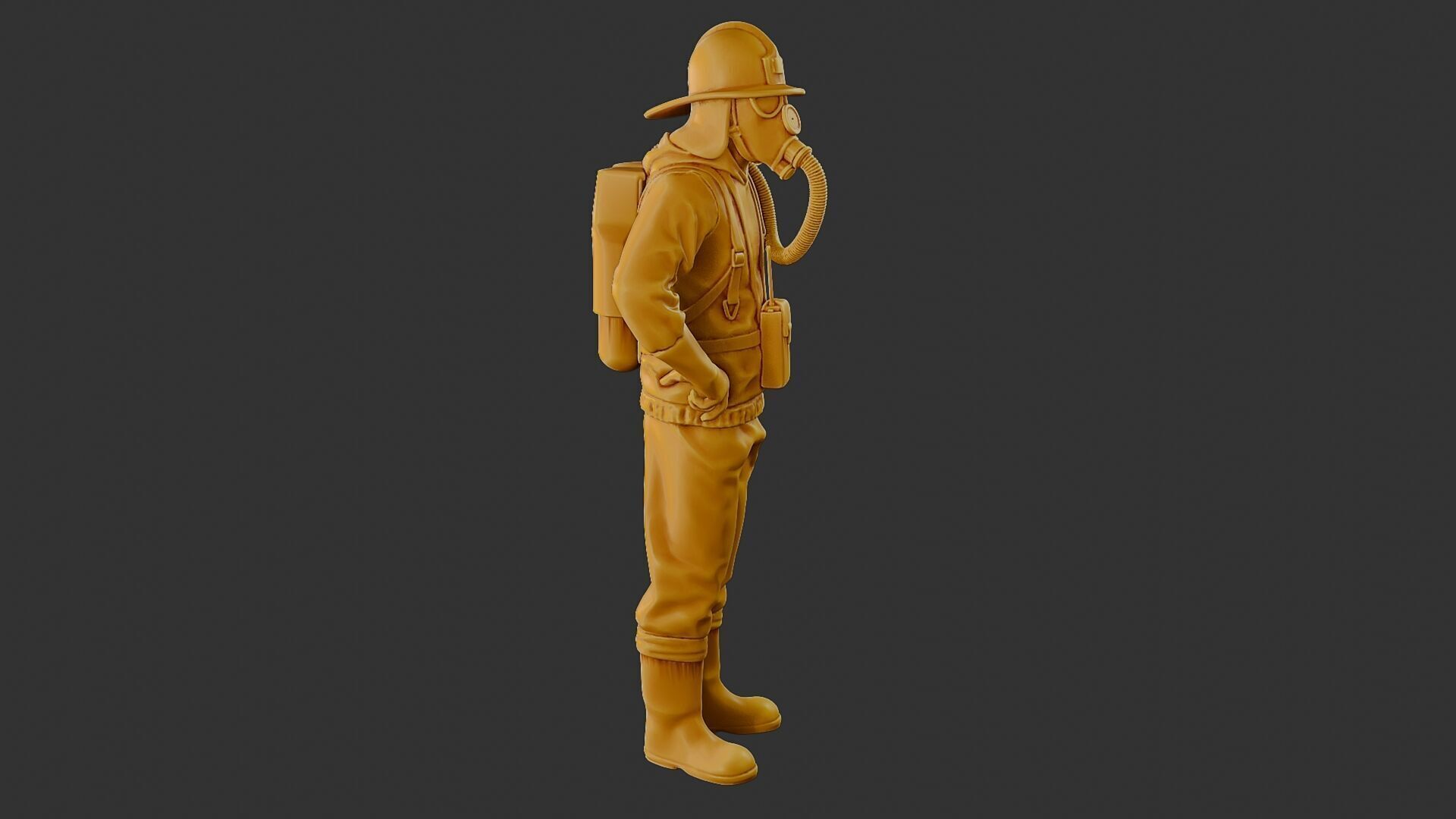 Czechoslovakian firefighter 90s 001 3D print model_30
