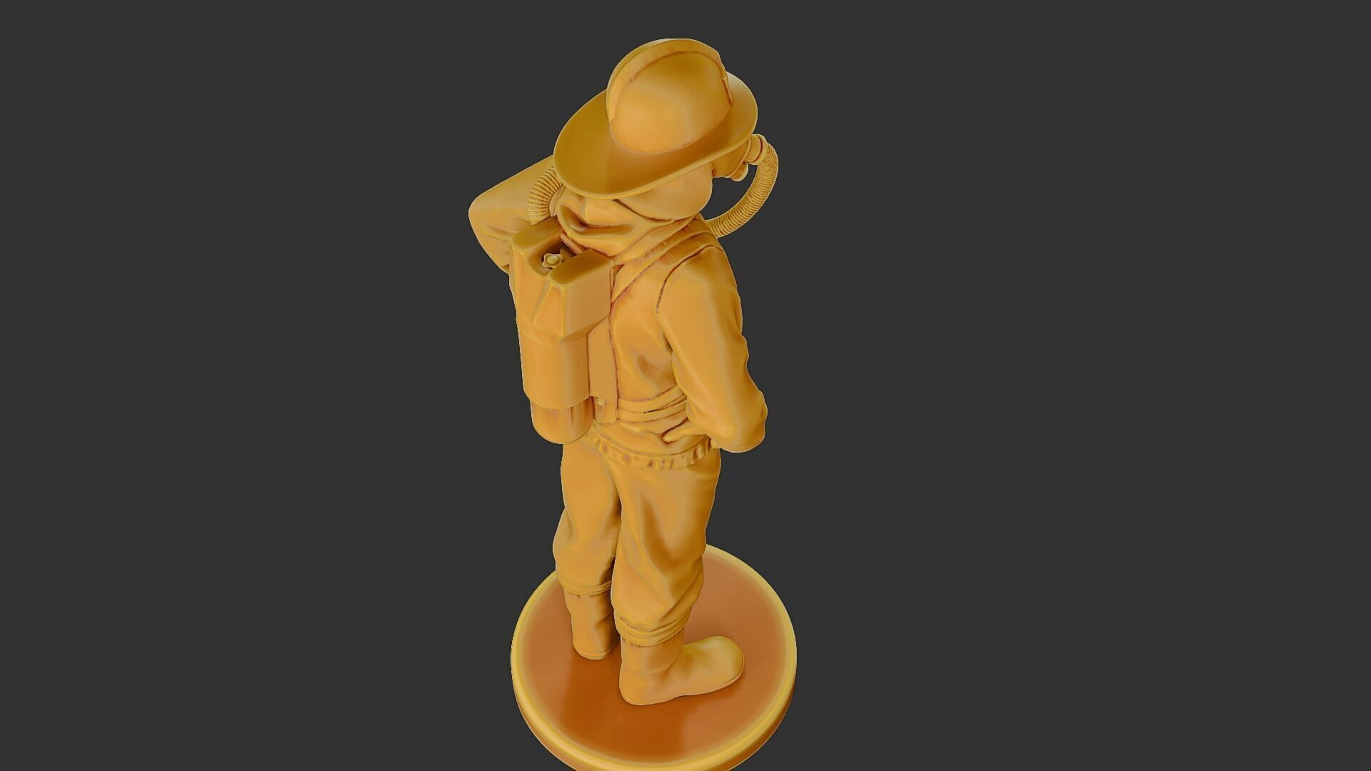 Czechoslovakian firefighter 90s 001 3D print model_22