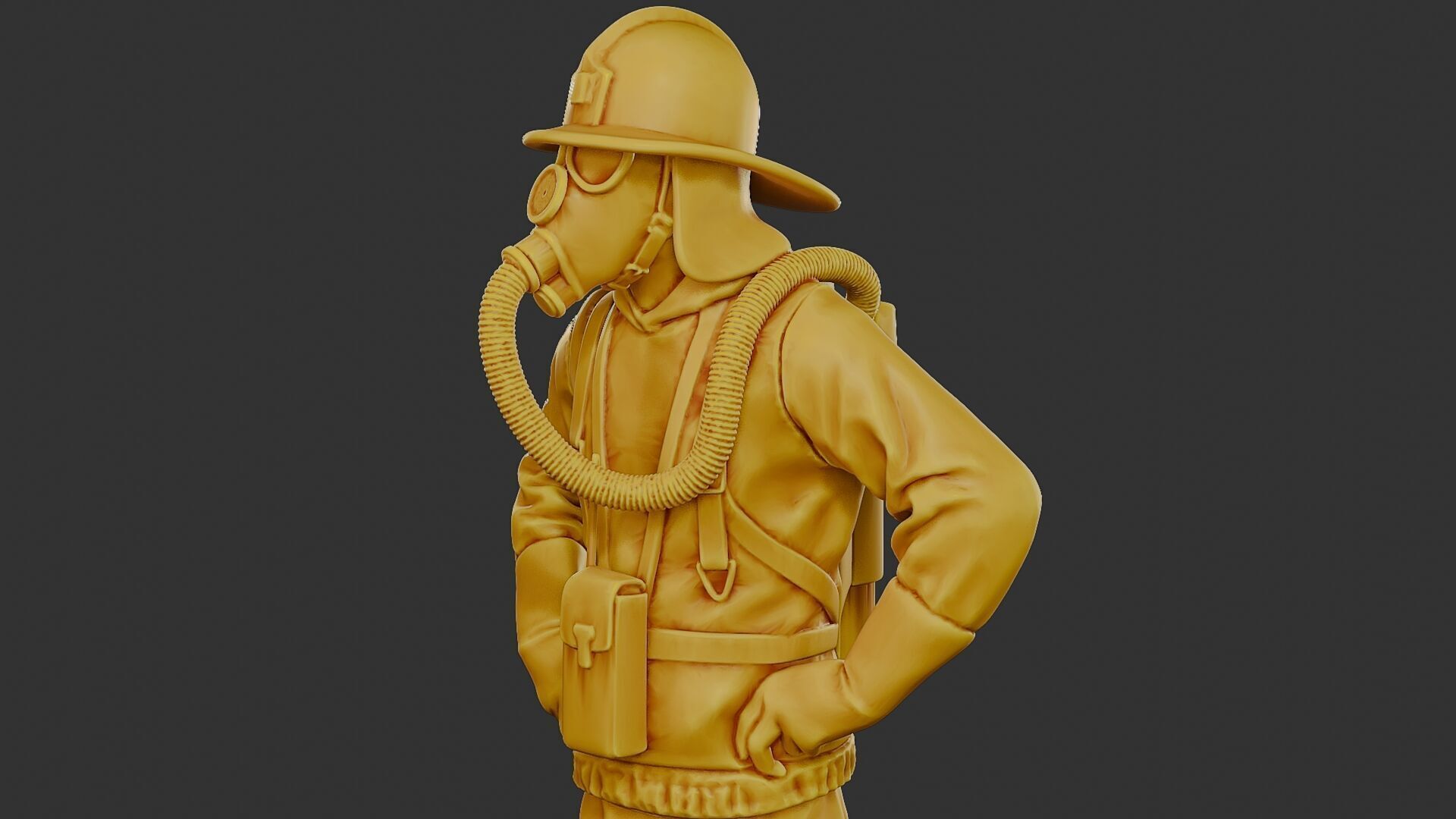 Czechoslovakian firefighter 90s 001 3D print model_18