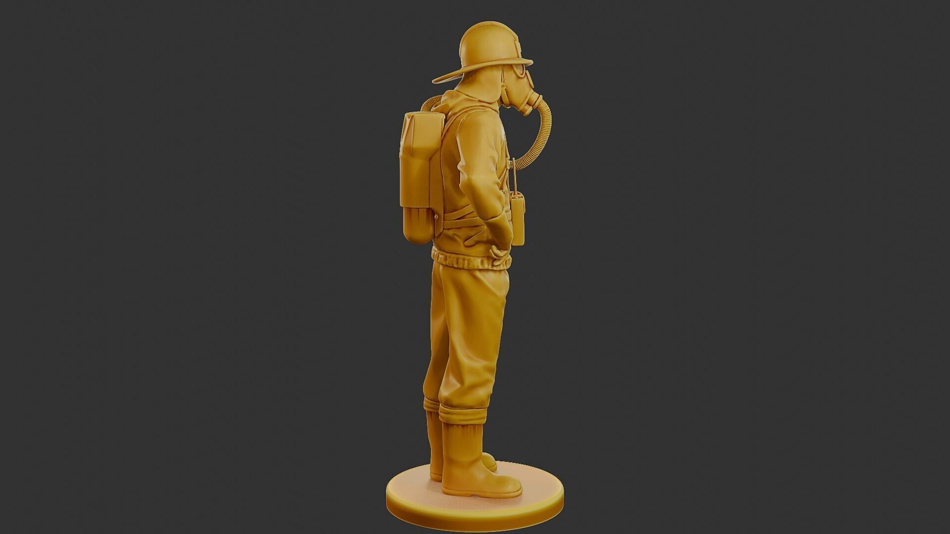 Czechoslovakian firefighter 90s 001 3D print model_8